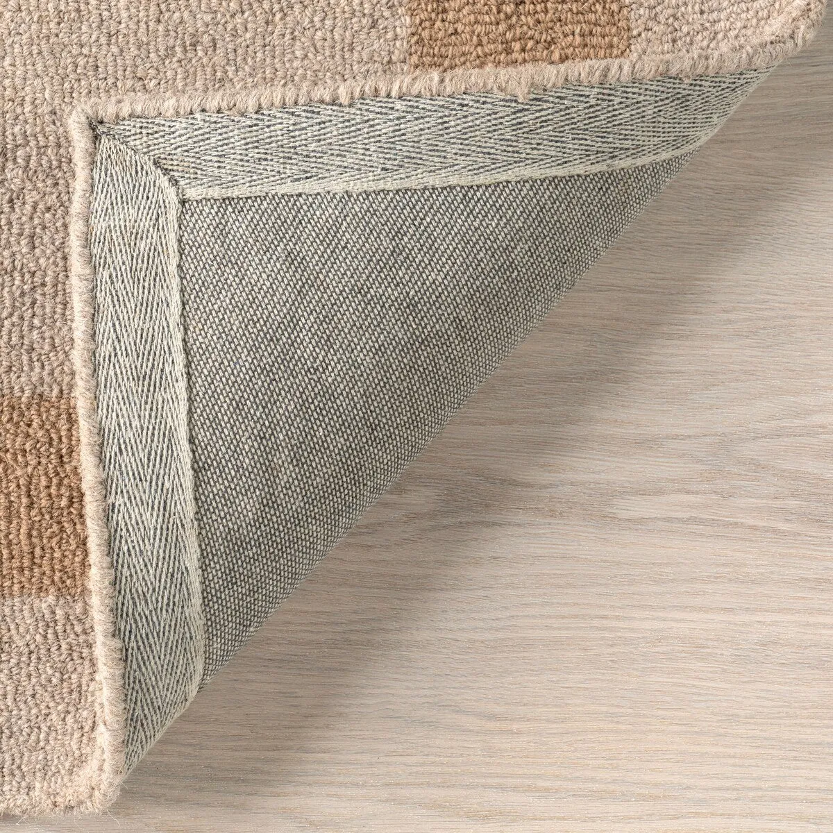 Gino Two-Tone Bordered Wool Area Rug