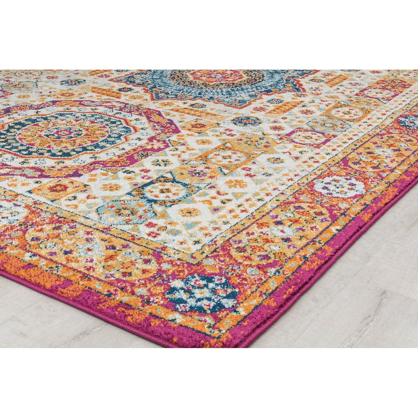 Hailey Geometric Medallion Traditional Area Rug by Rugs America