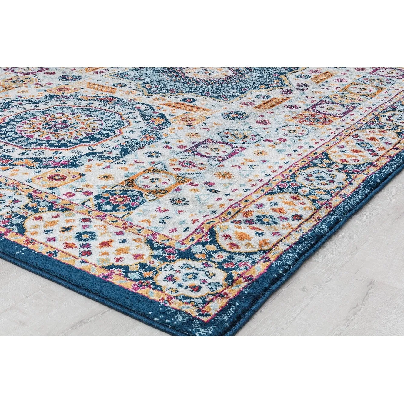 Hailey Geometric Medallion Traditional Area Rug by Rugs America