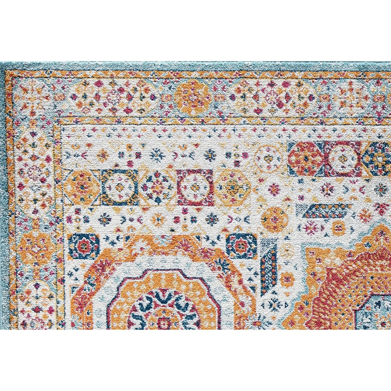 Hailey Geometric Medallion Traditional Area Rug by Rugs America
