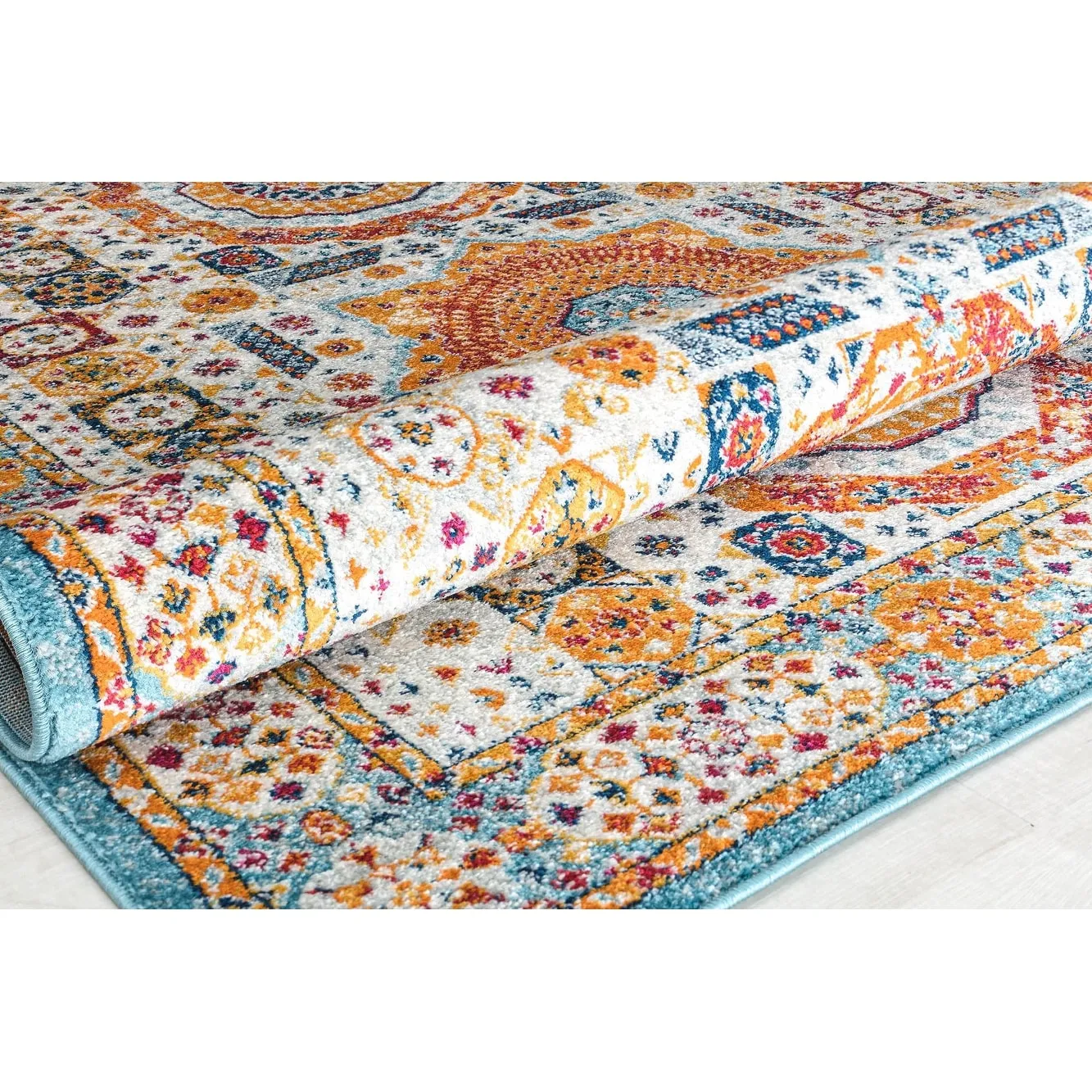 Hailey Geometric Medallion Traditional Area Rug by Rugs America