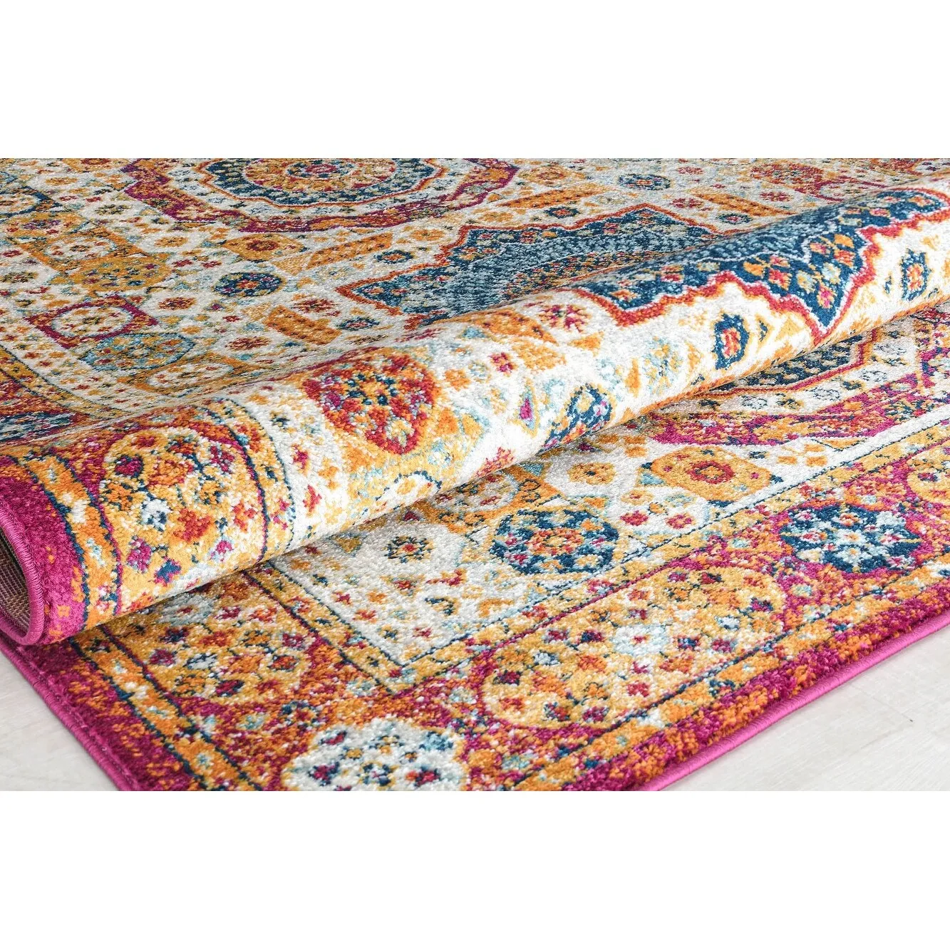 Hailey Geometric Medallion Traditional Area Rug by Rugs America