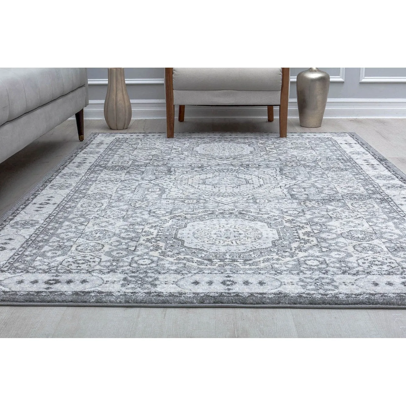 Hailey Geometric Medallion Traditional Area Rug by Rugs America
