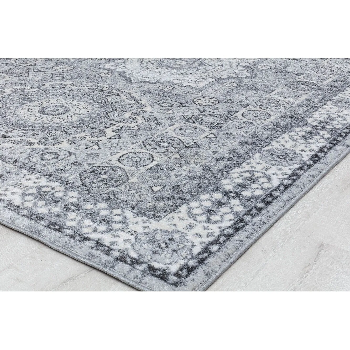 Hailey Geometric Medallion Traditional Area Rug by Rugs America