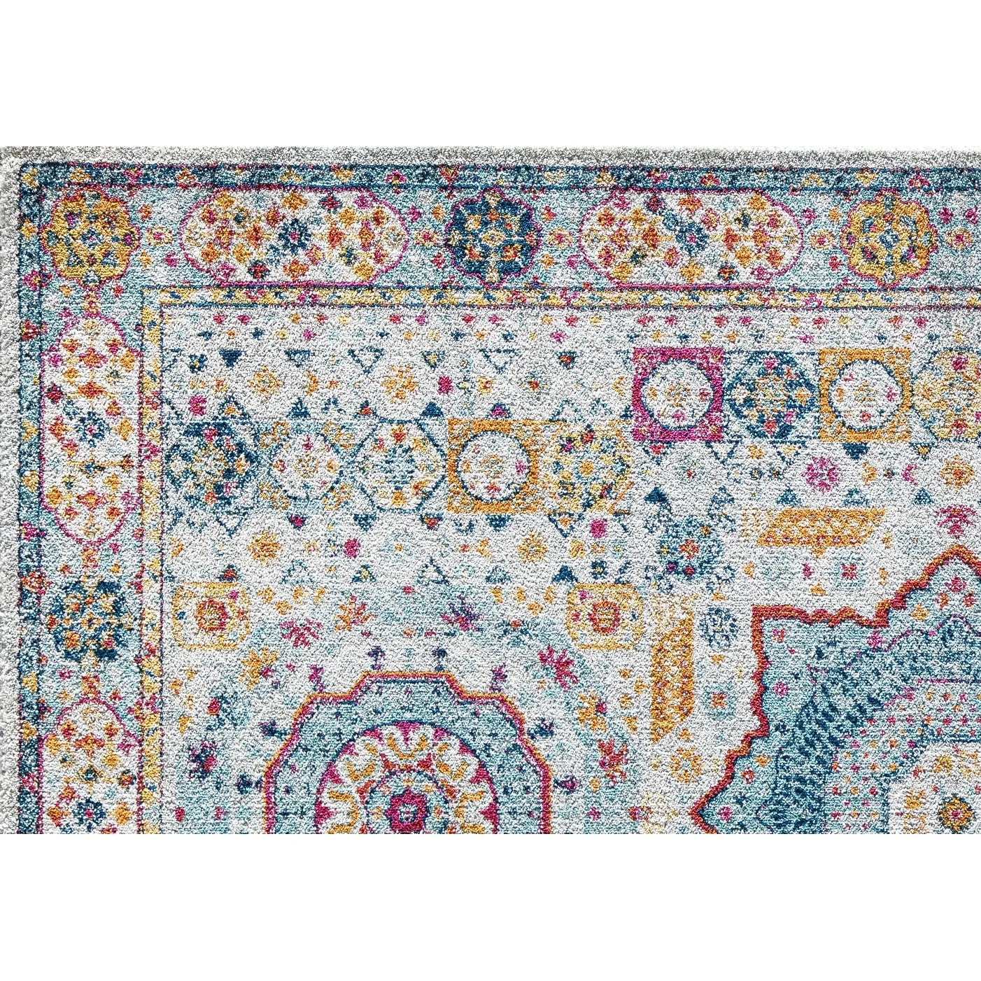 Hailey Geometric Medallion Traditional Area Rug by Rugs America