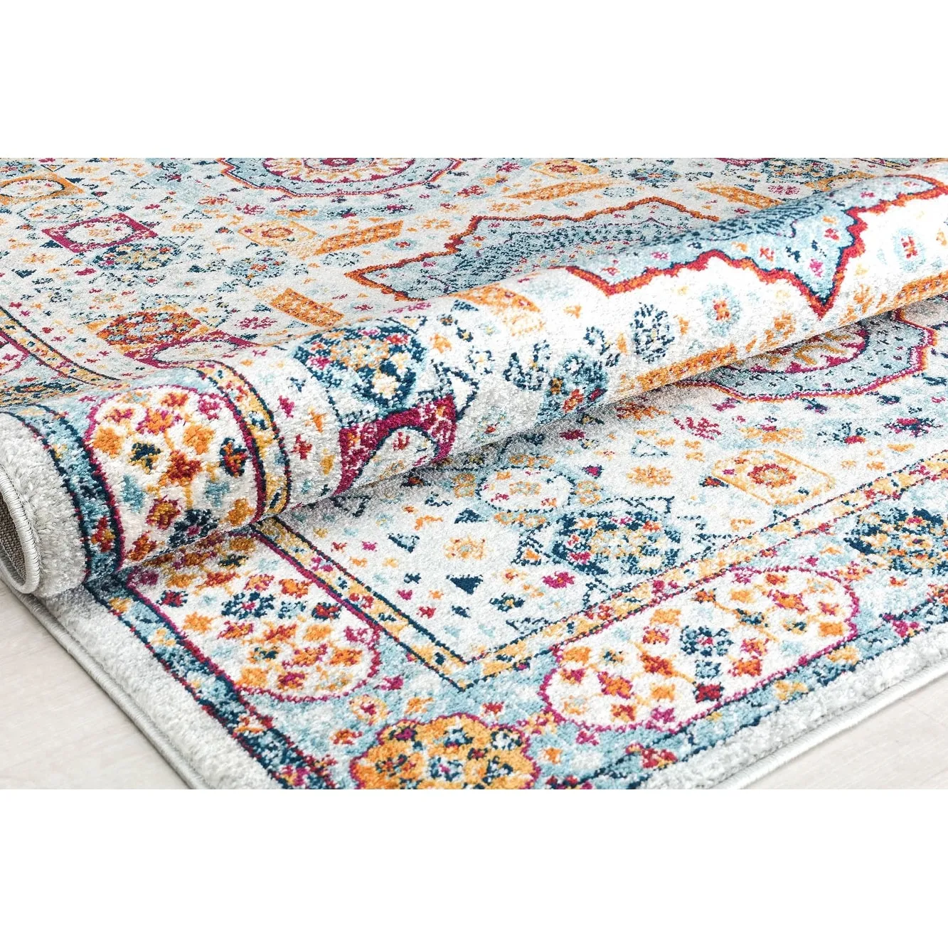 Hailey Geometric Medallion Traditional Area Rug by Rugs America