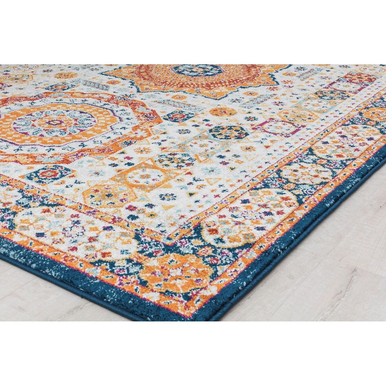 Hailey Geometric Medallion Traditional Area Rug by Rugs America