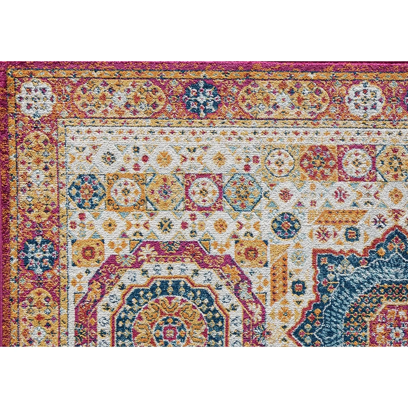 Hailey Geometric Medallion Traditional Area Rug by Rugs America