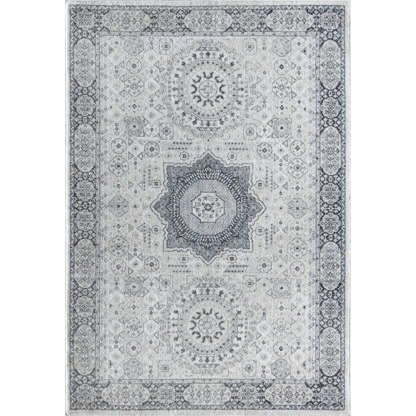 Hailey Geometric Medallion Traditional Area Rug by Rugs America