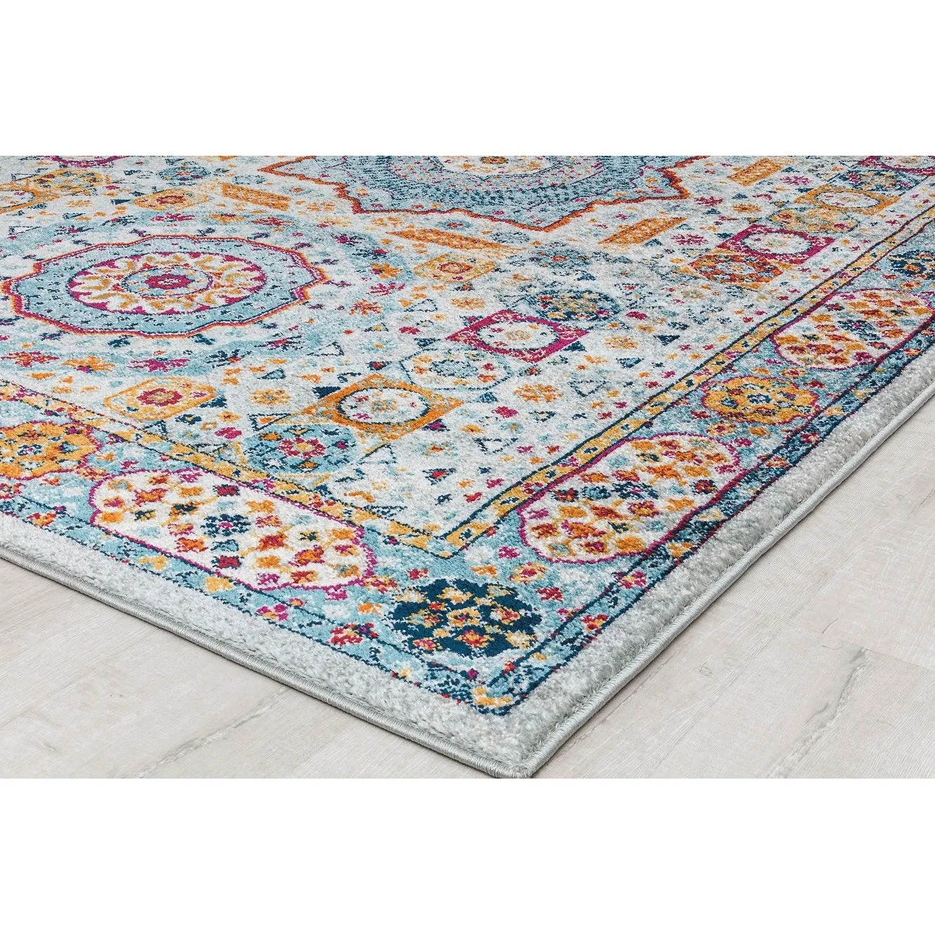 Hailey Geometric Medallion Traditional Area Rug by Rugs America