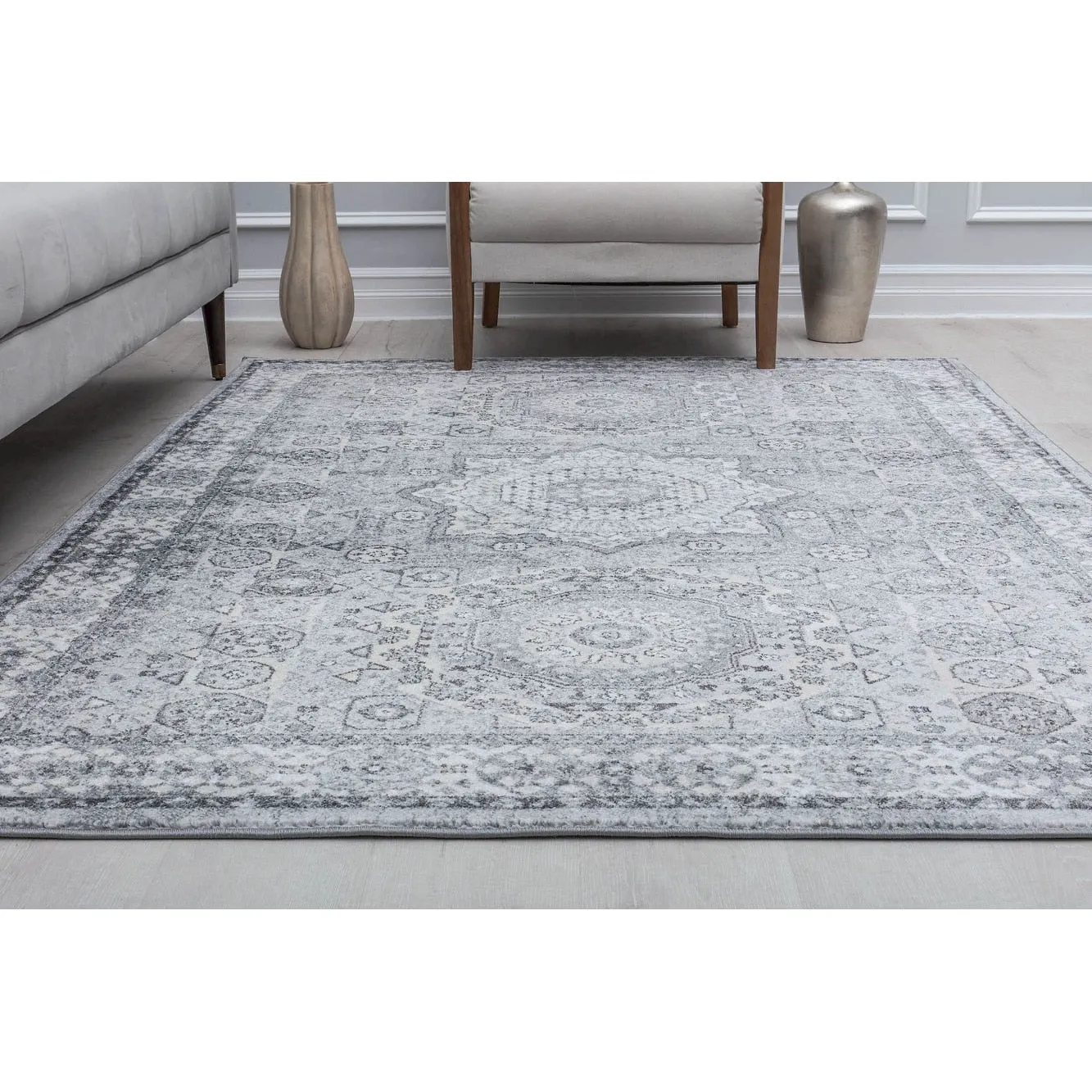 Hailey Geometric Medallion Traditional Area Rug by Rugs America