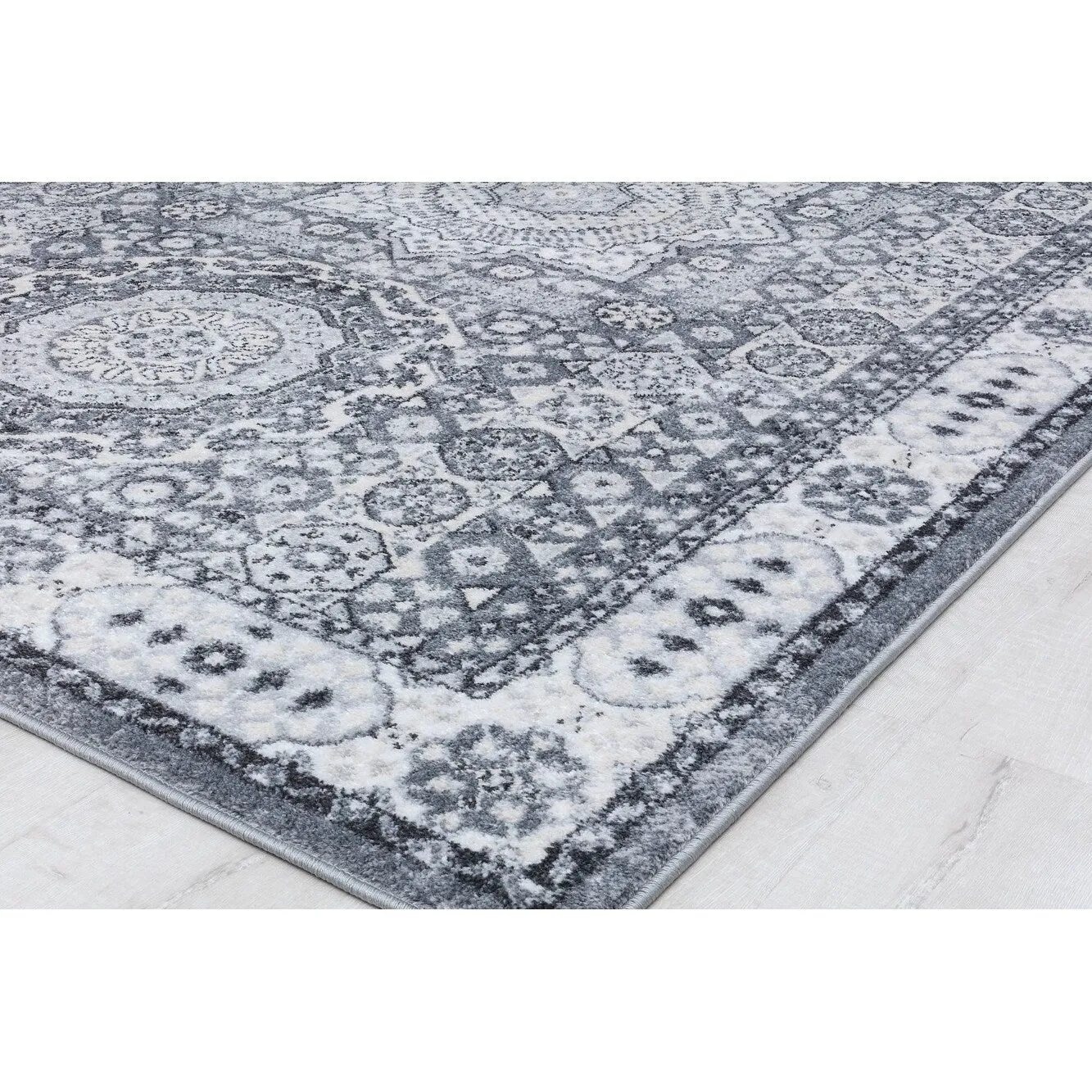 Hailey Geometric Medallion Traditional Area Rug by Rugs America