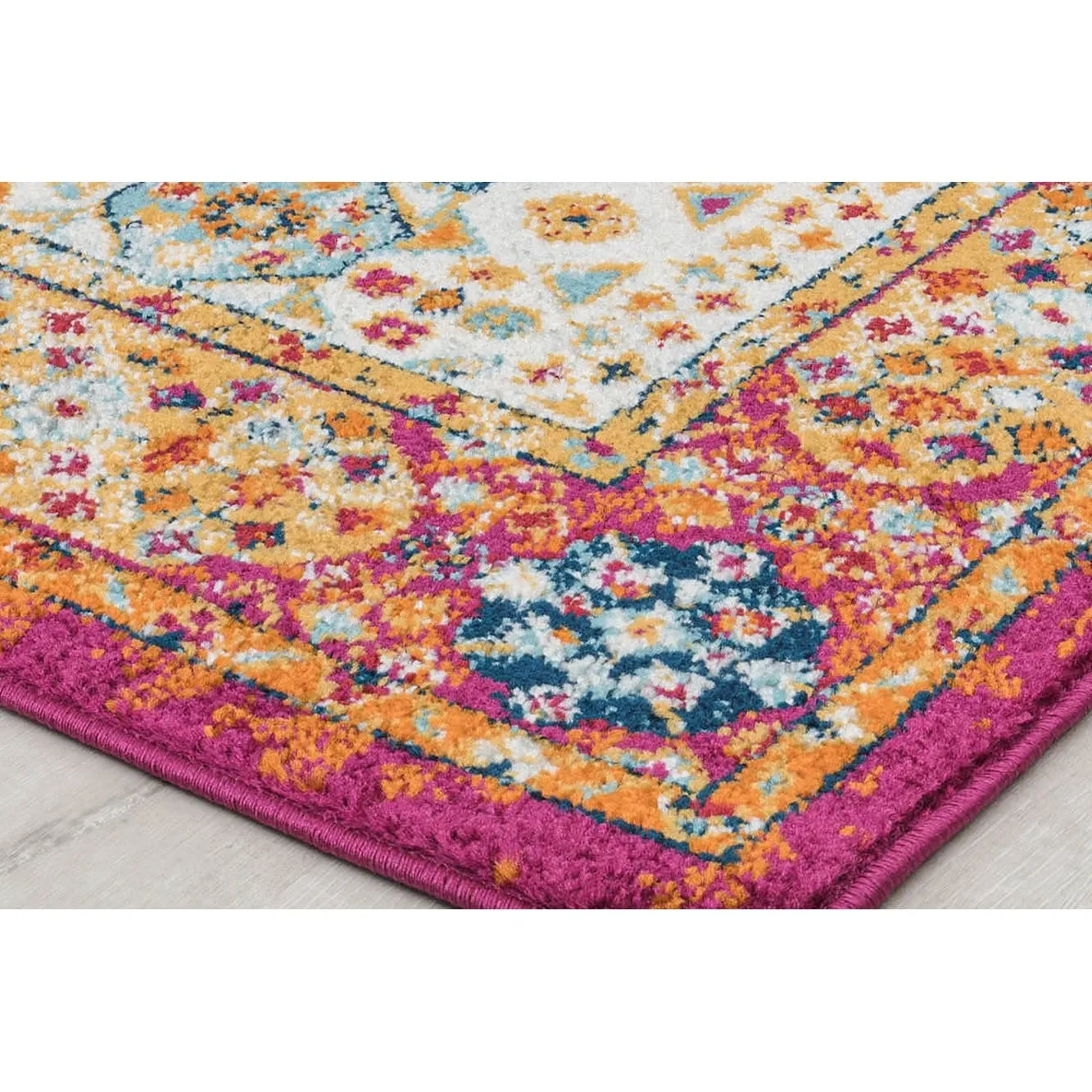 Hailey Geometric Medallion Traditional Area Rug by Rugs America
