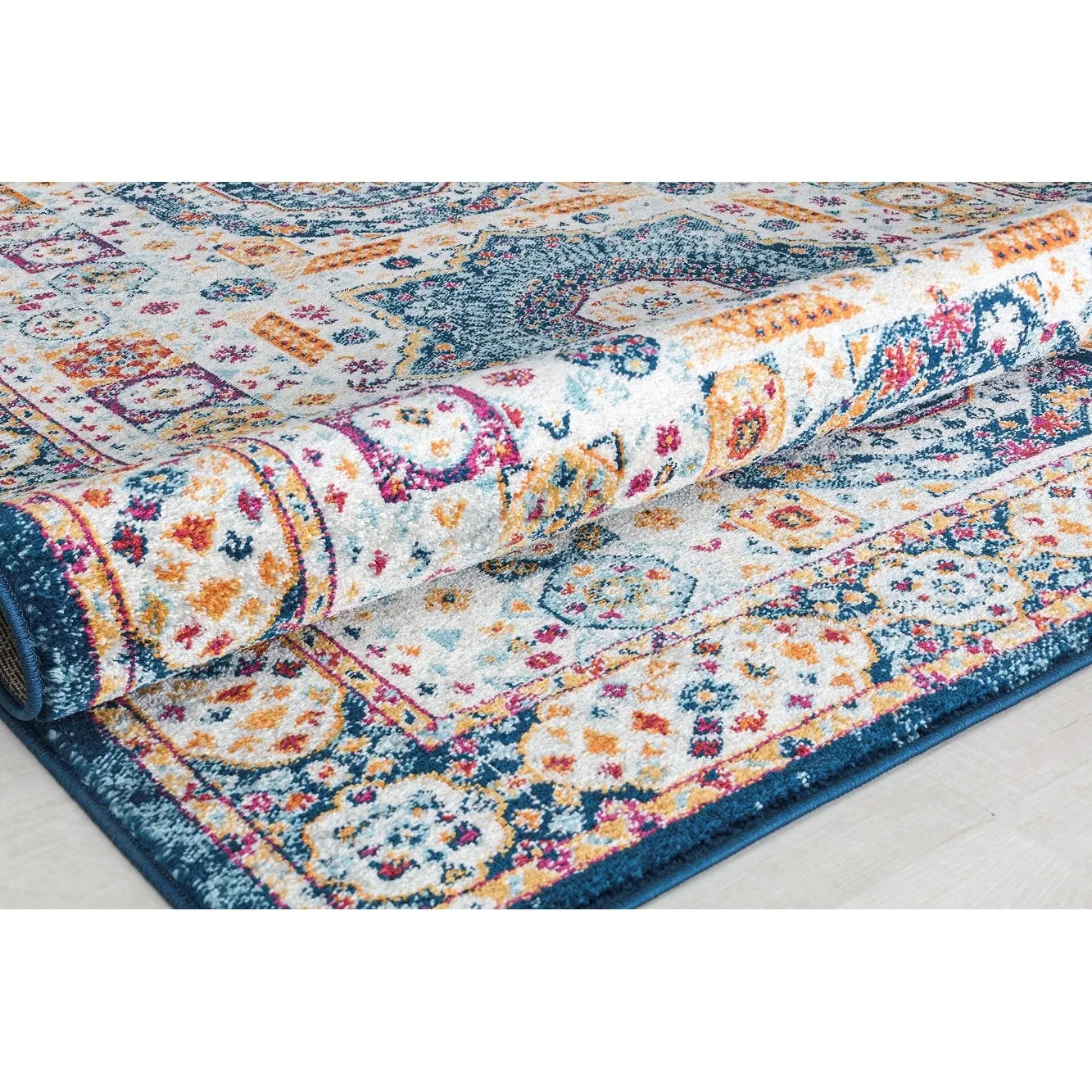 Hailey Geometric Medallion Traditional Area Rug by Rugs America