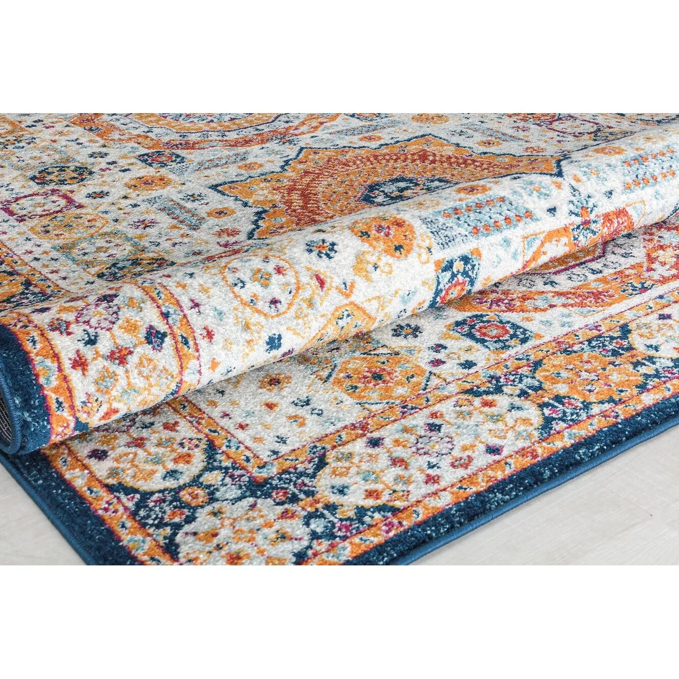 Hailey Geometric Medallion Traditional Area Rug by Rugs America