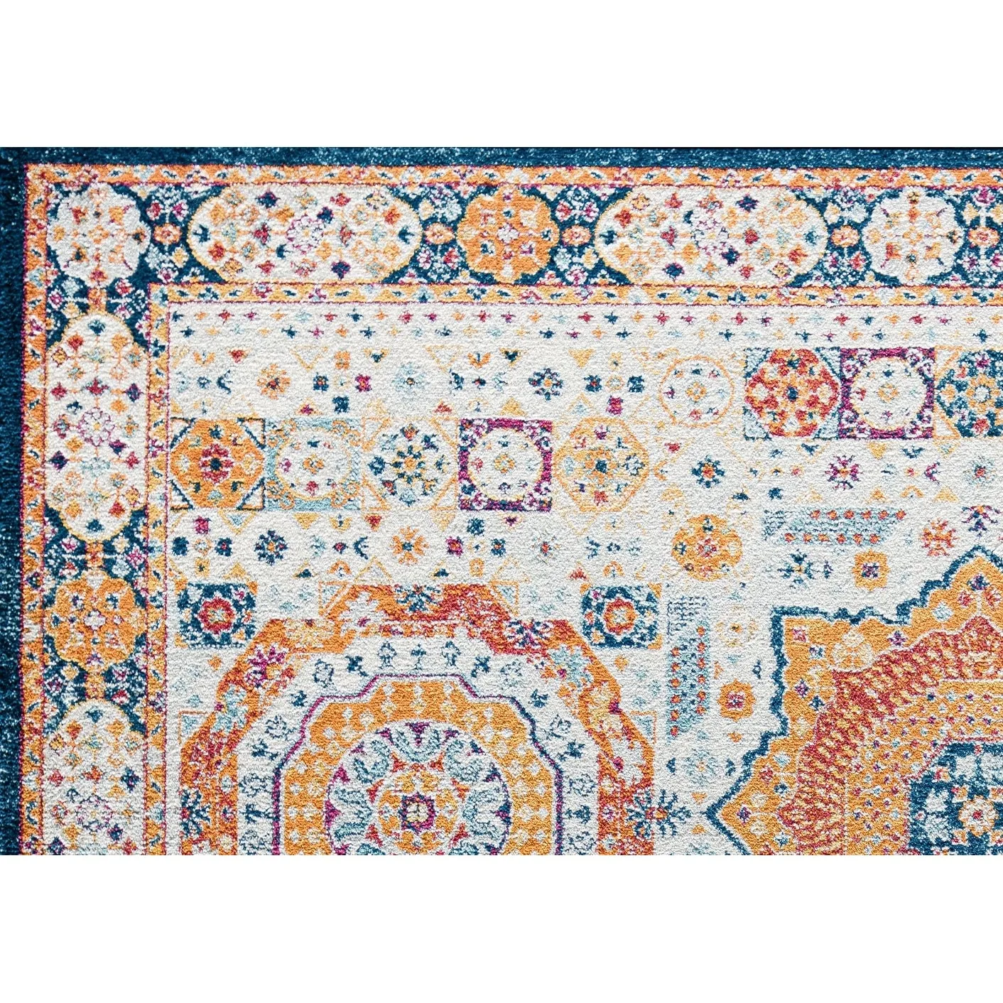 Hailey Geometric Medallion Traditional Area Rug by Rugs America