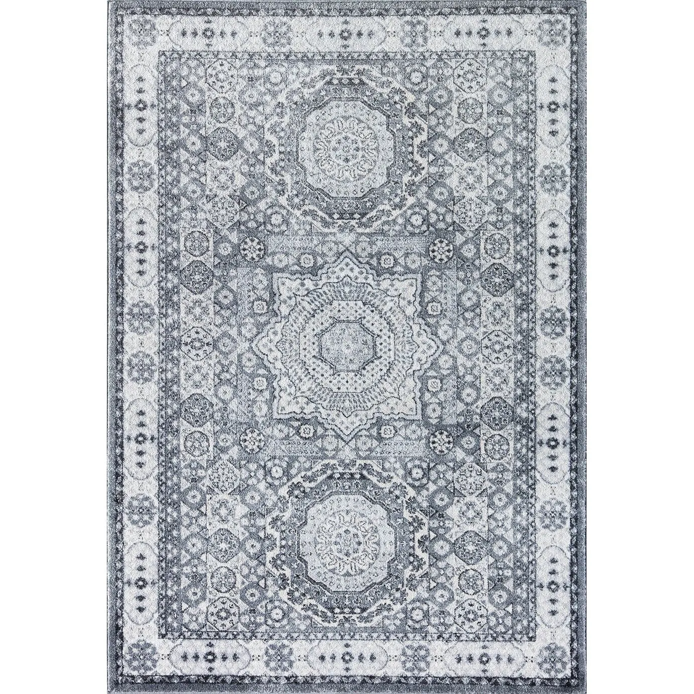 Hailey Geometric Medallion Traditional Area Rug by Rugs America