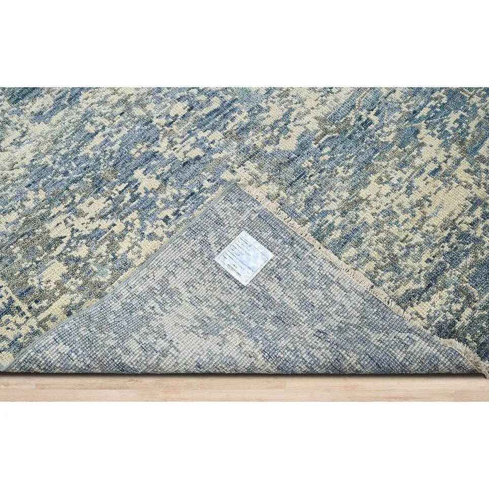 Hand Knotted Turkish Oushak Beige Wool Transitional Oriental Area Rug