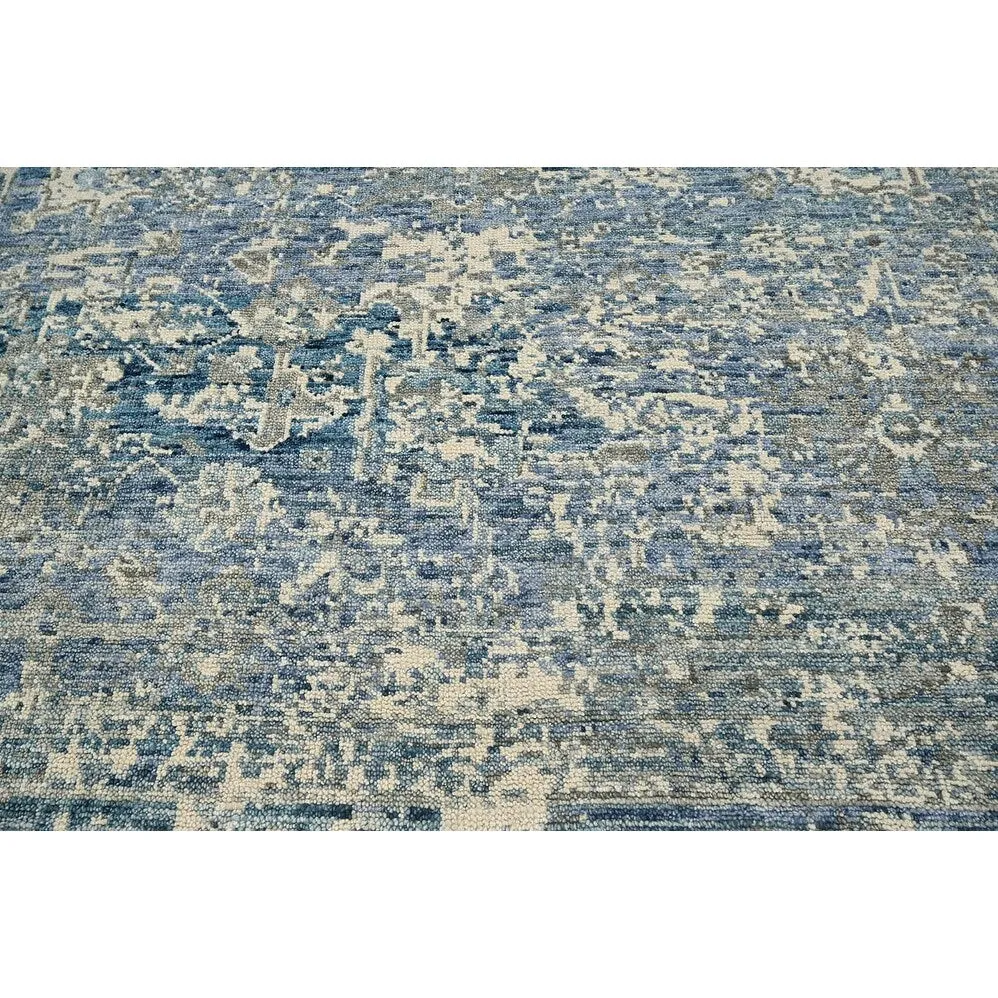 Hand Knotted Turkish Oushak Beige Wool Transitional Oriental Area Rug