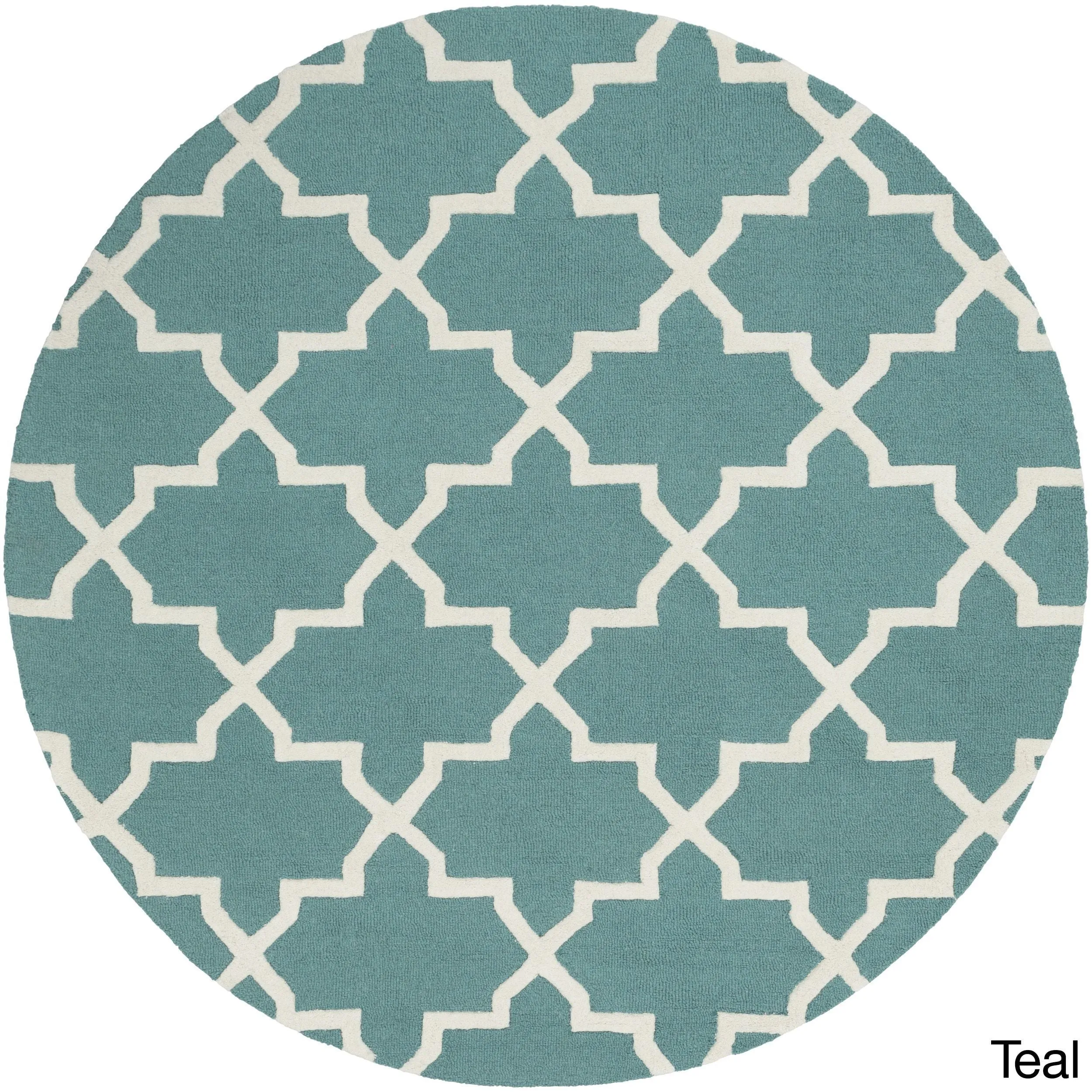 Hand-Tufted Adam Moroccan Tiled Wool Area Rug