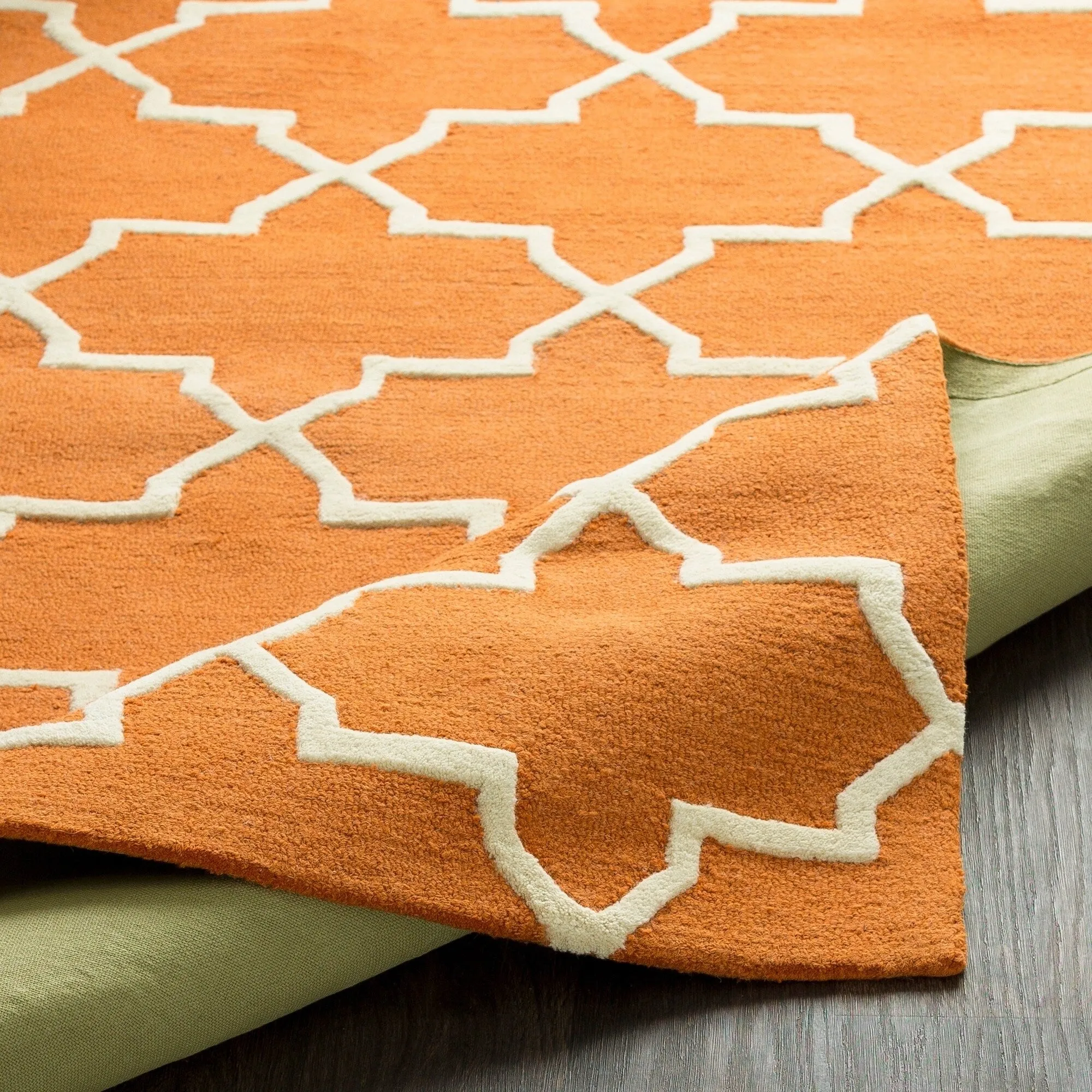 Hand-Tufted Adam Moroccan Tiled Wool Area Rug