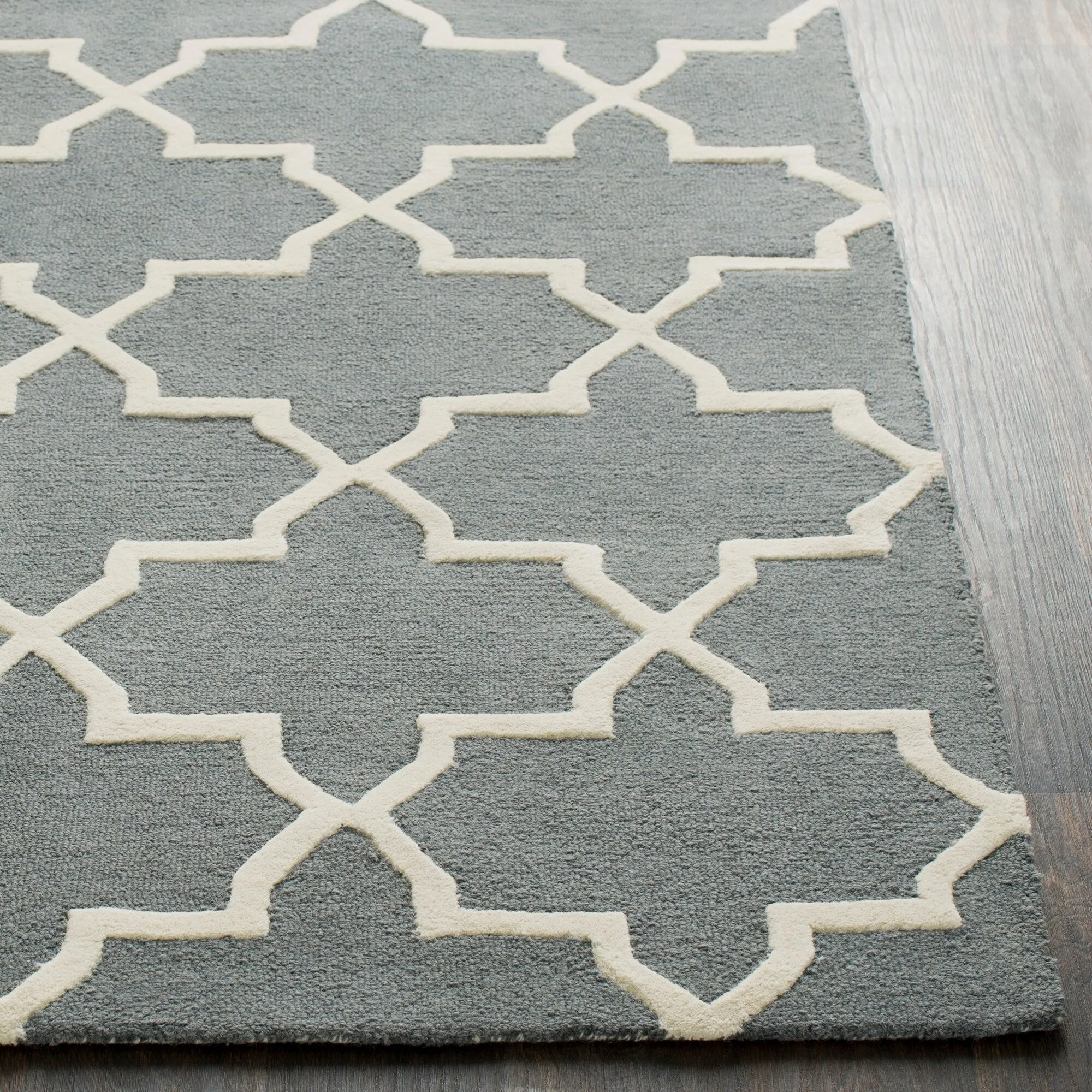 Hand-Tufted Adam Moroccan Tiled Wool Area Rug
