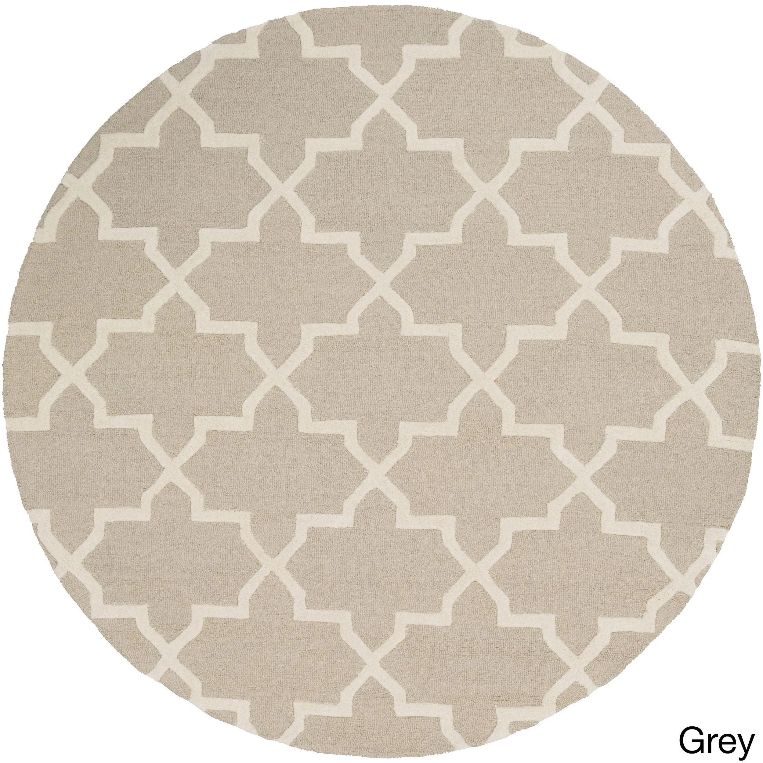 Hand-Tufted Adam Moroccan Tiled Wool Area Rug