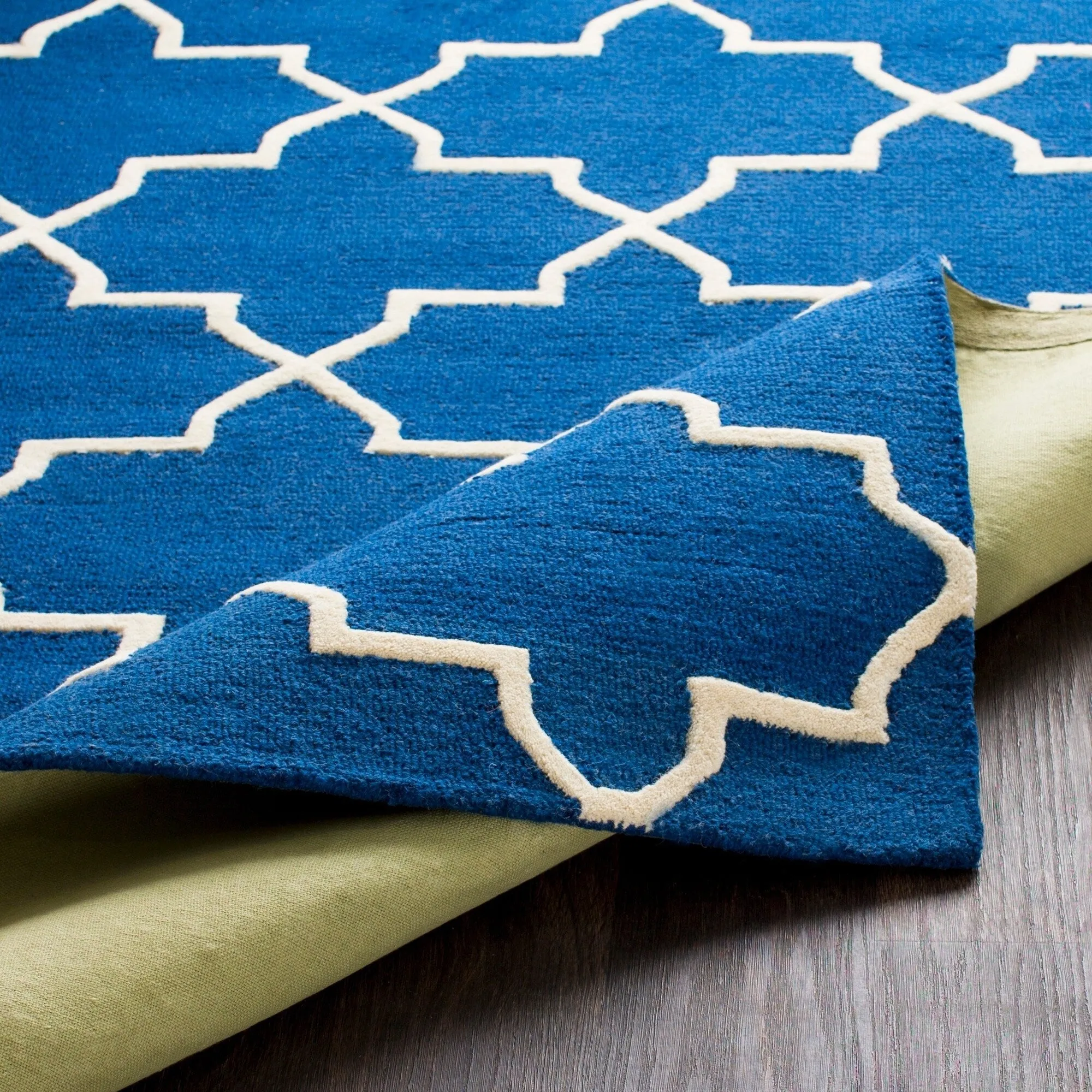 Hand-Tufted Adam Moroccan Tiled Wool Area Rug