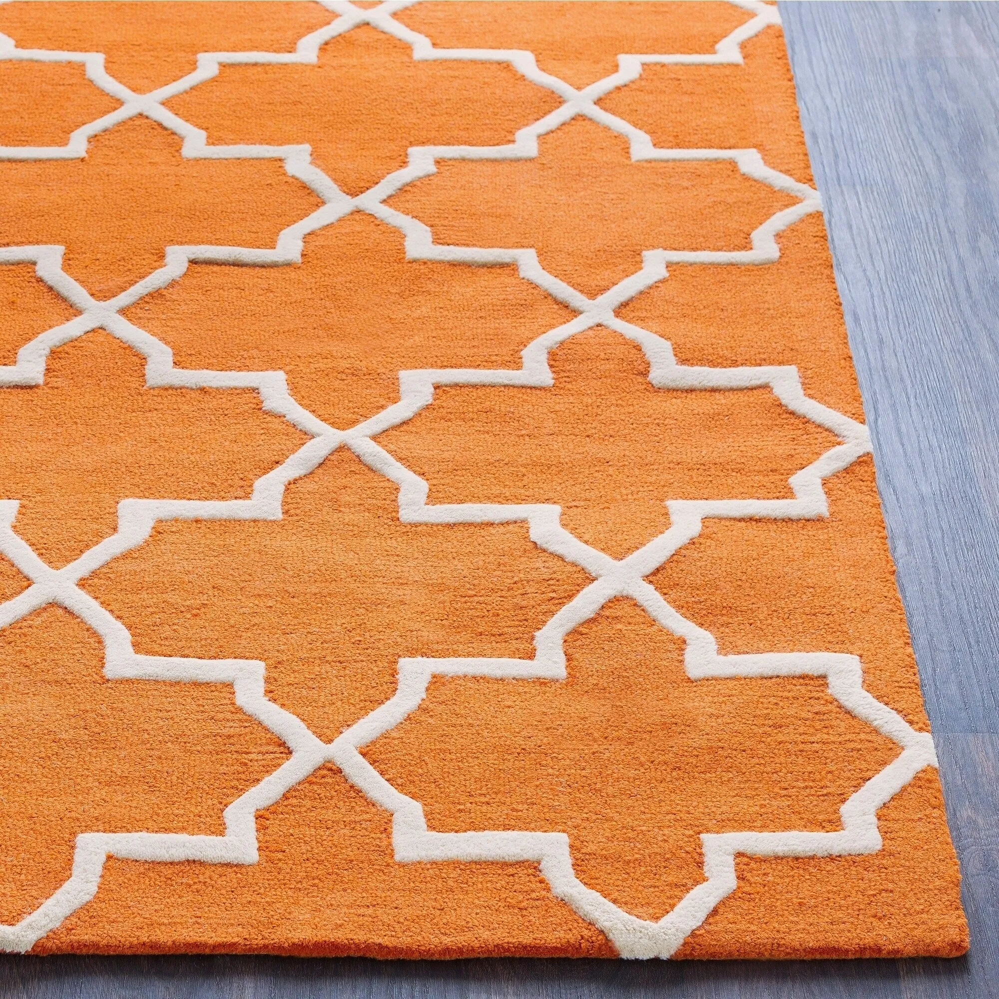 Hand-Tufted Adam Moroccan Tiled Wool Area Rug