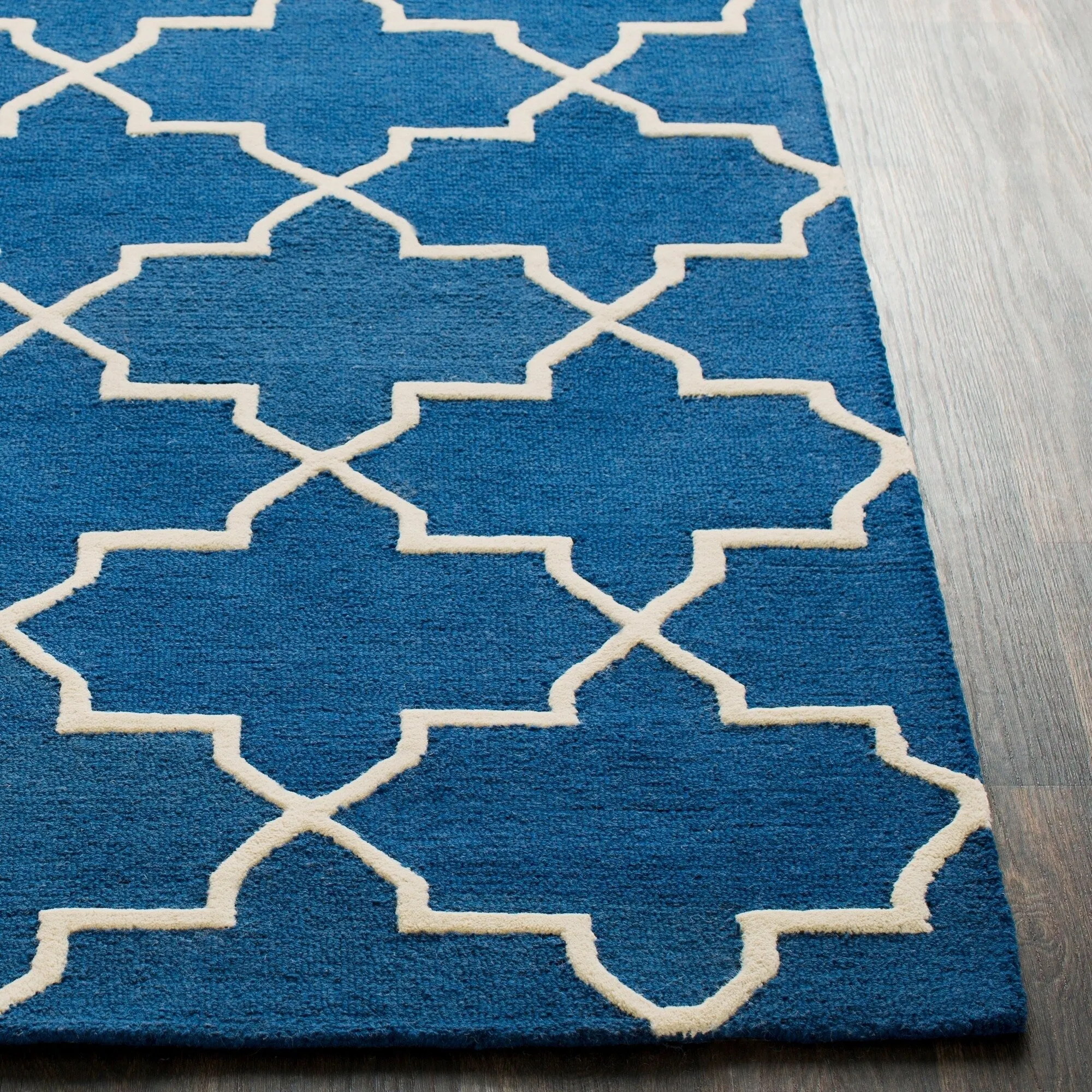 Hand-Tufted Adam Moroccan Tiled Wool Area Rug