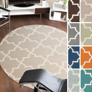 Hand-Tufted Adam Moroccan Tiled Wool Area Rug