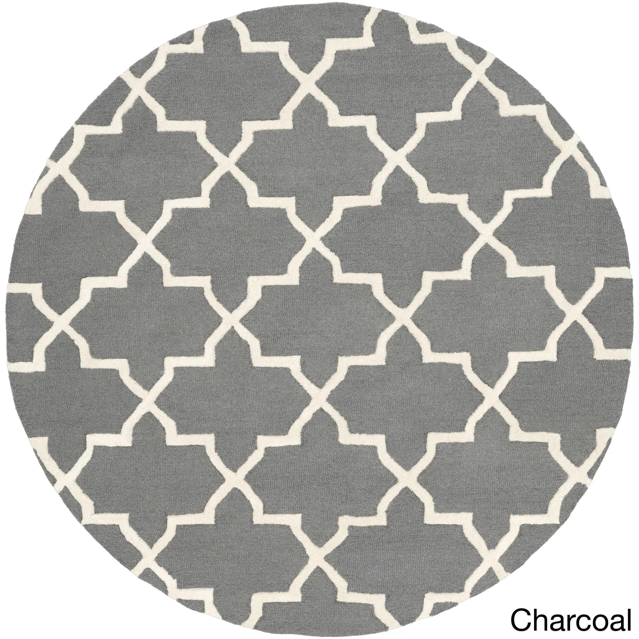 Hand-Tufted Adam Moroccan Tiled Wool Area Rug