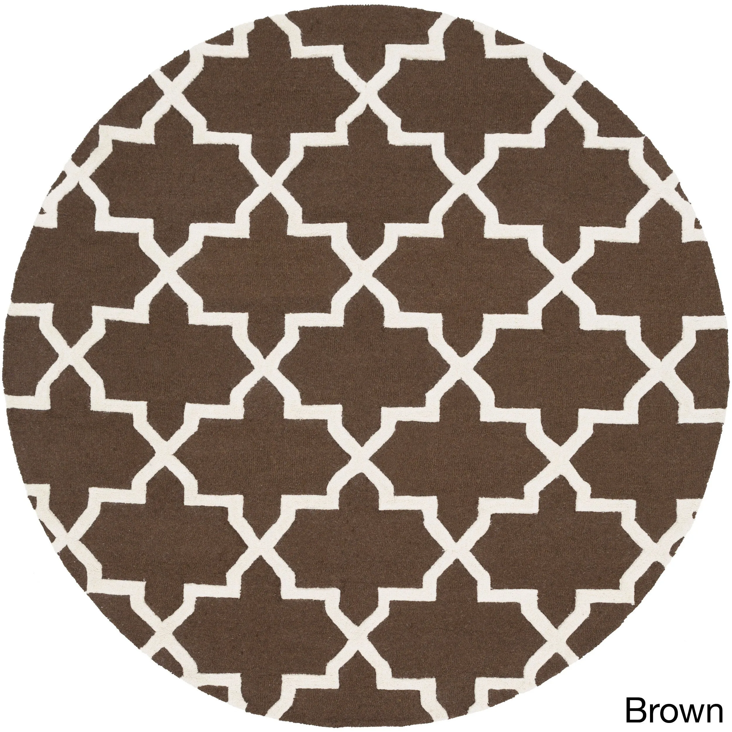 Hand-Tufted Adam Moroccan Tiled Wool Area Rug