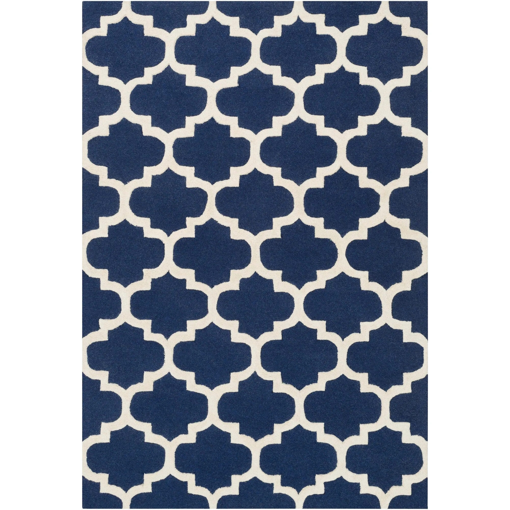 Hand-Tufted Alai Moroccan Trellis Wool Rug