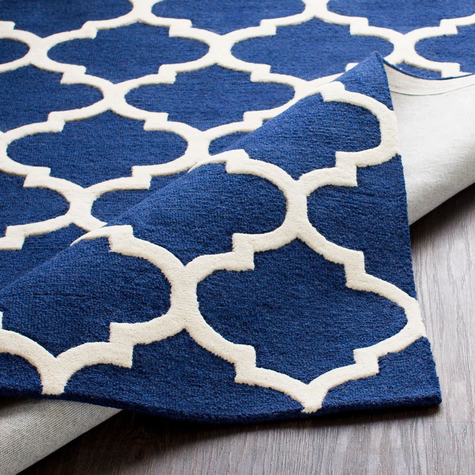 Hand-Tufted Alai Moroccan Trellis Wool Rug