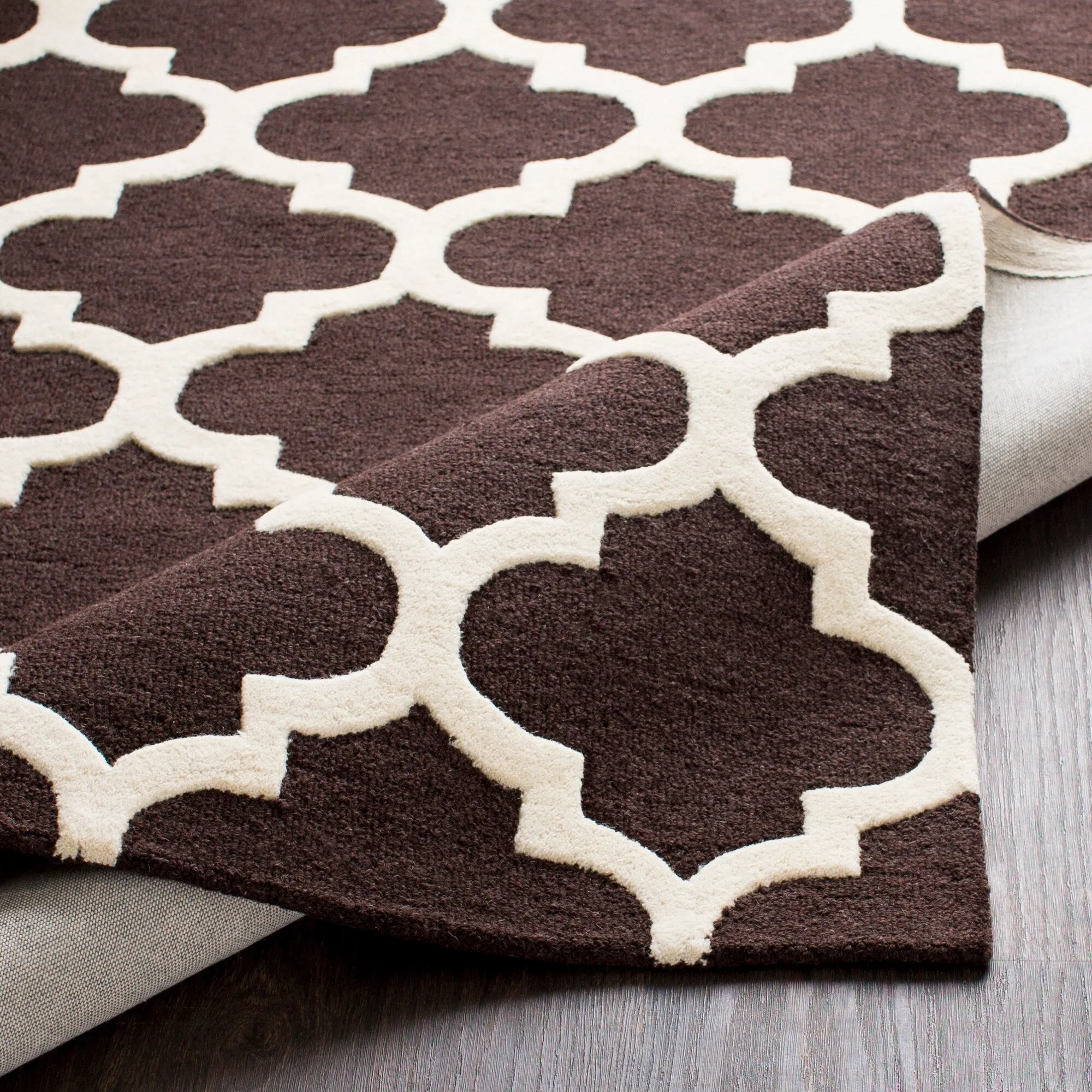 Hand-Tufted Alai Moroccan Trellis Wool Rug