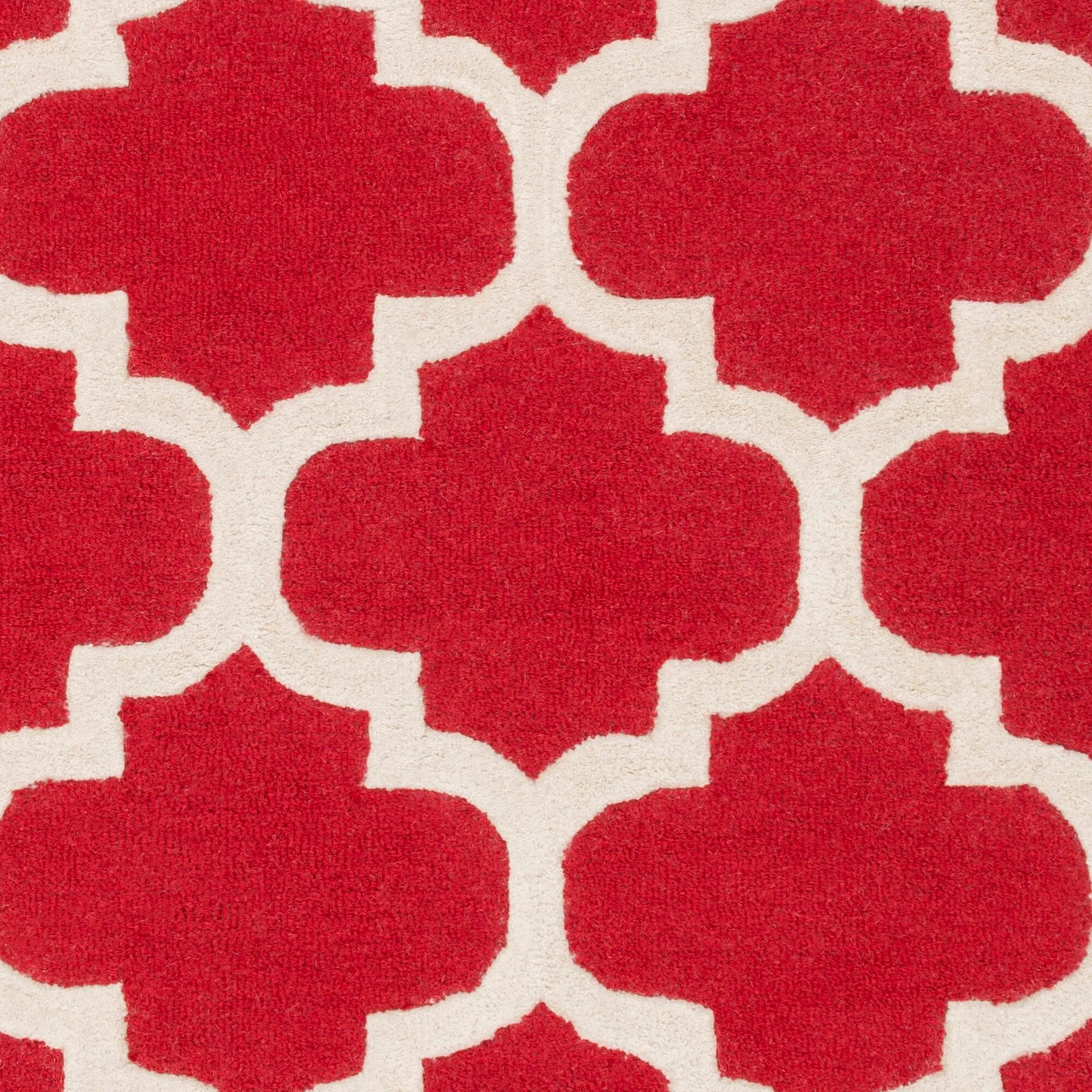 Hand-Tufted Alai Moroccan Trellis Wool Rug