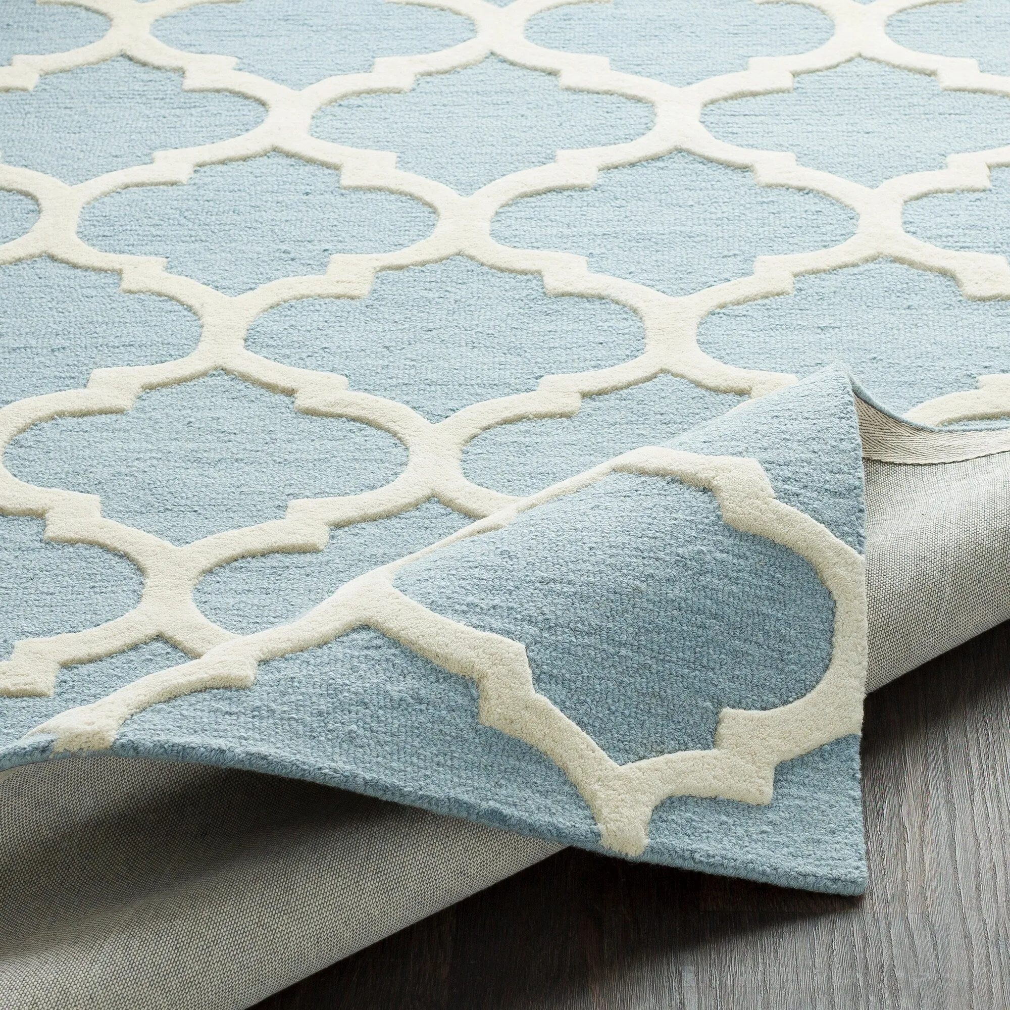 Hand-Tufted Alai Moroccan Trellis Wool Rug