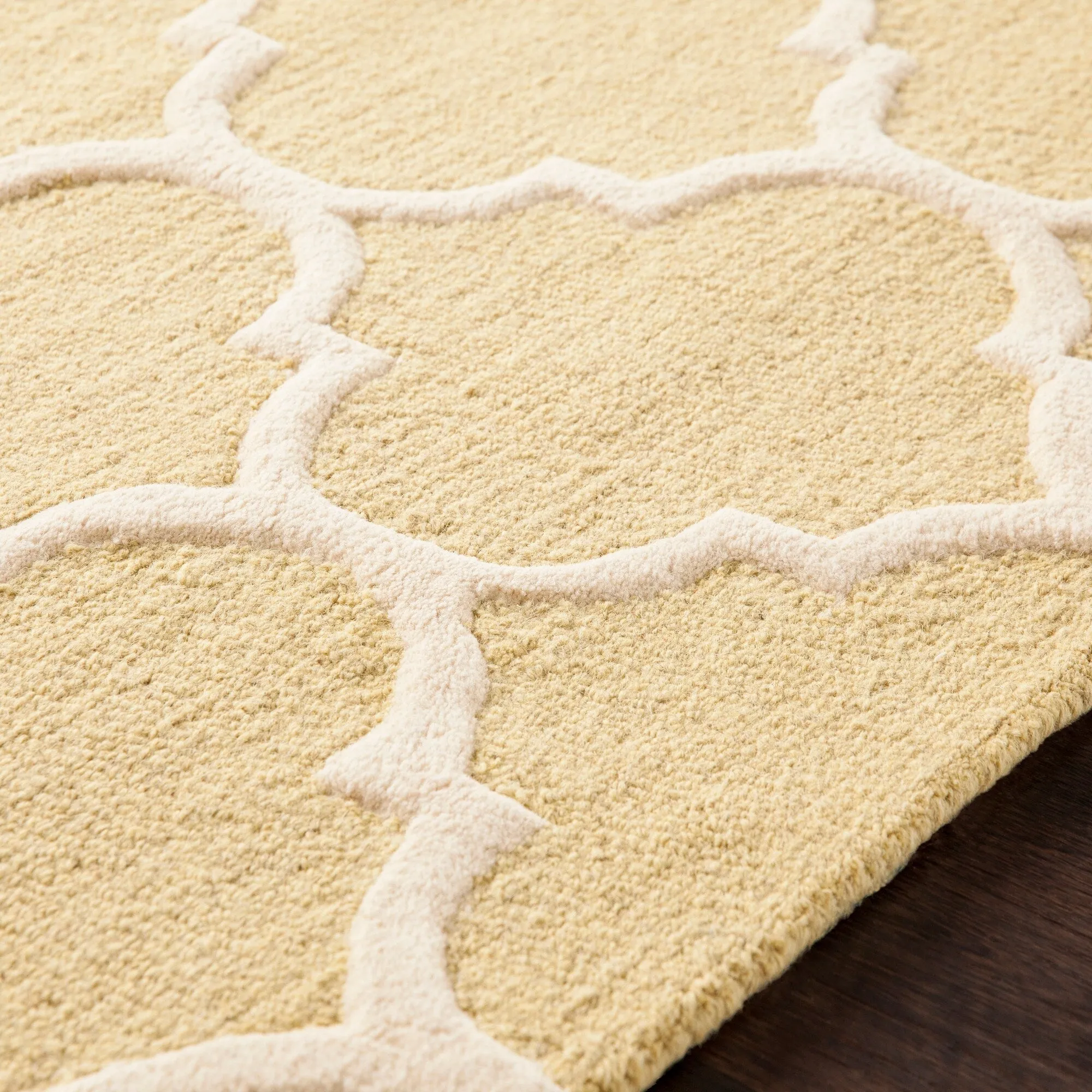 Hand-Tufted Alai Moroccan Trellis Wool Rug