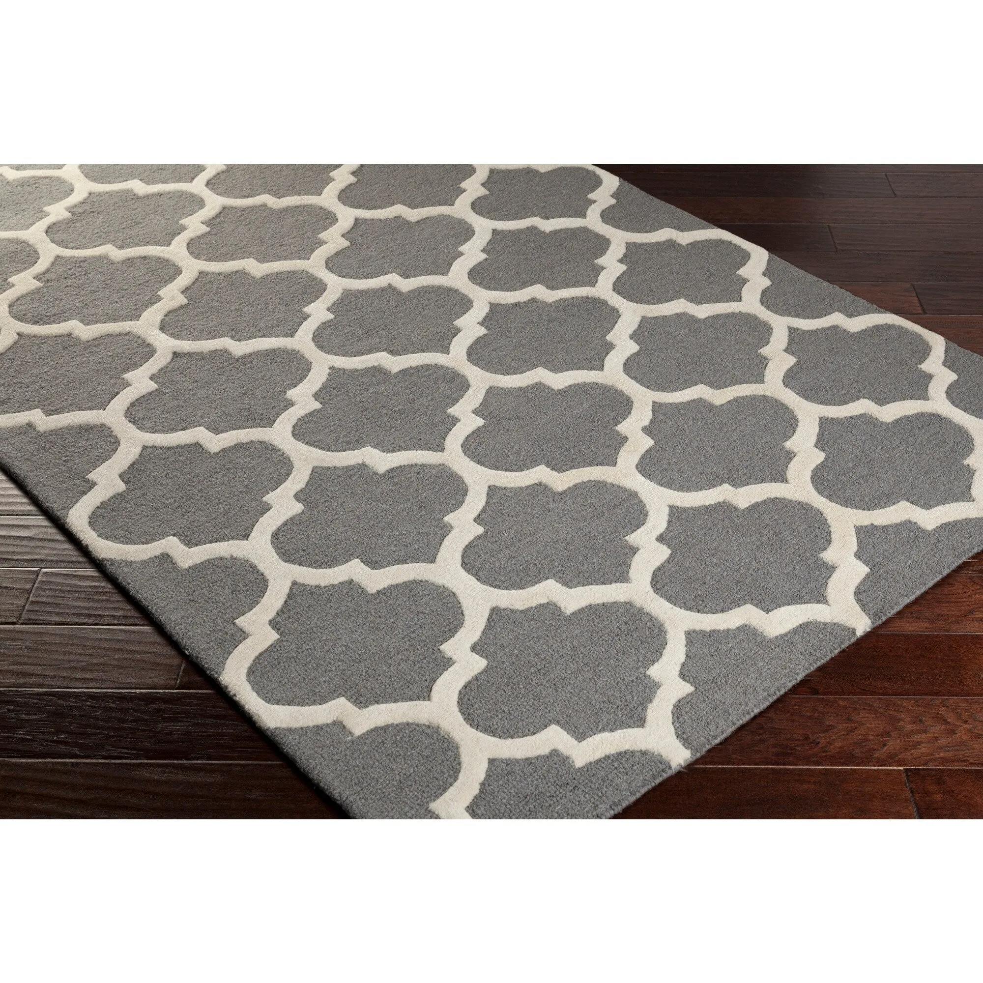 Hand-Tufted Alai Moroccan Trellis Wool Rug
