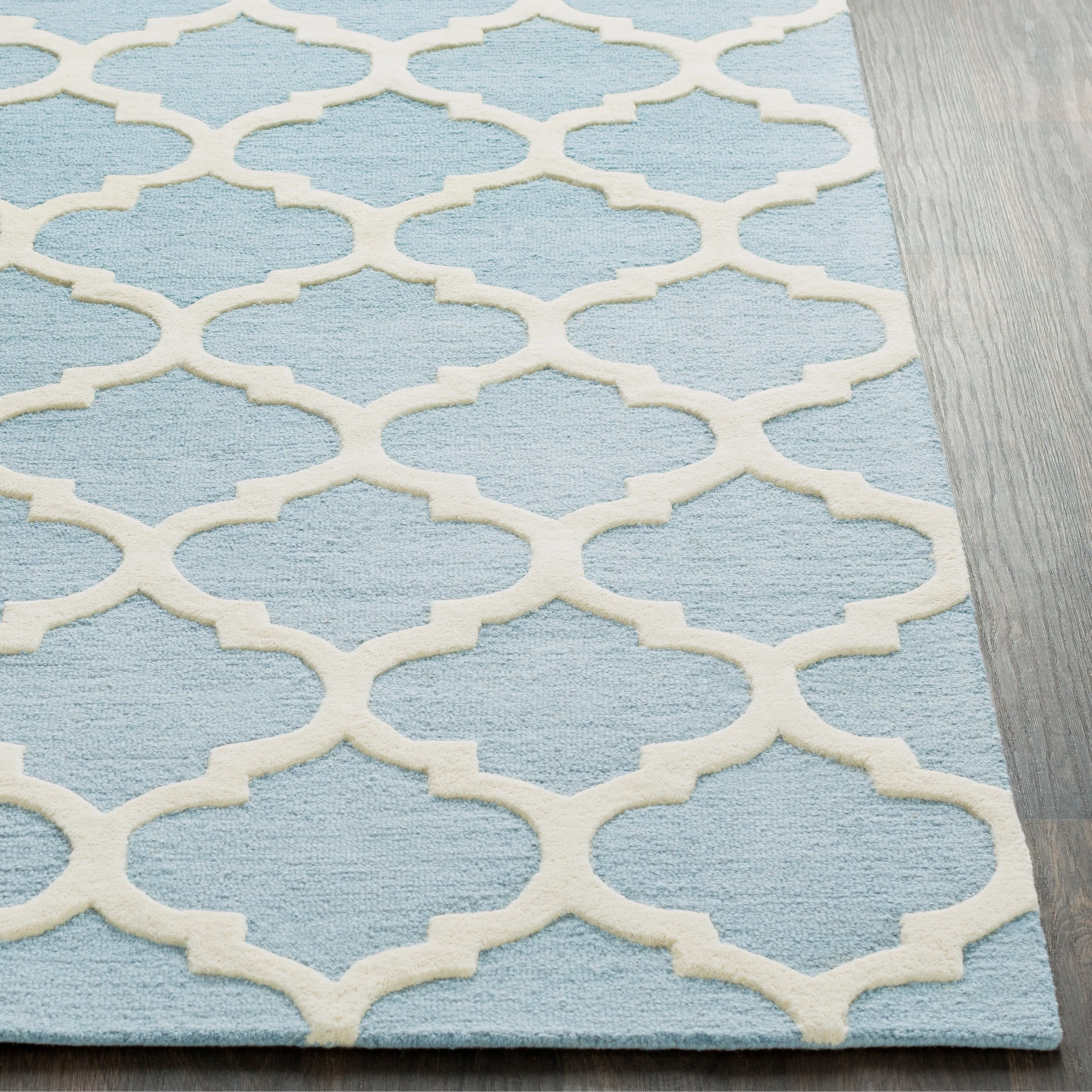 Hand-Tufted Alai Moroccan Trellis Wool Rug