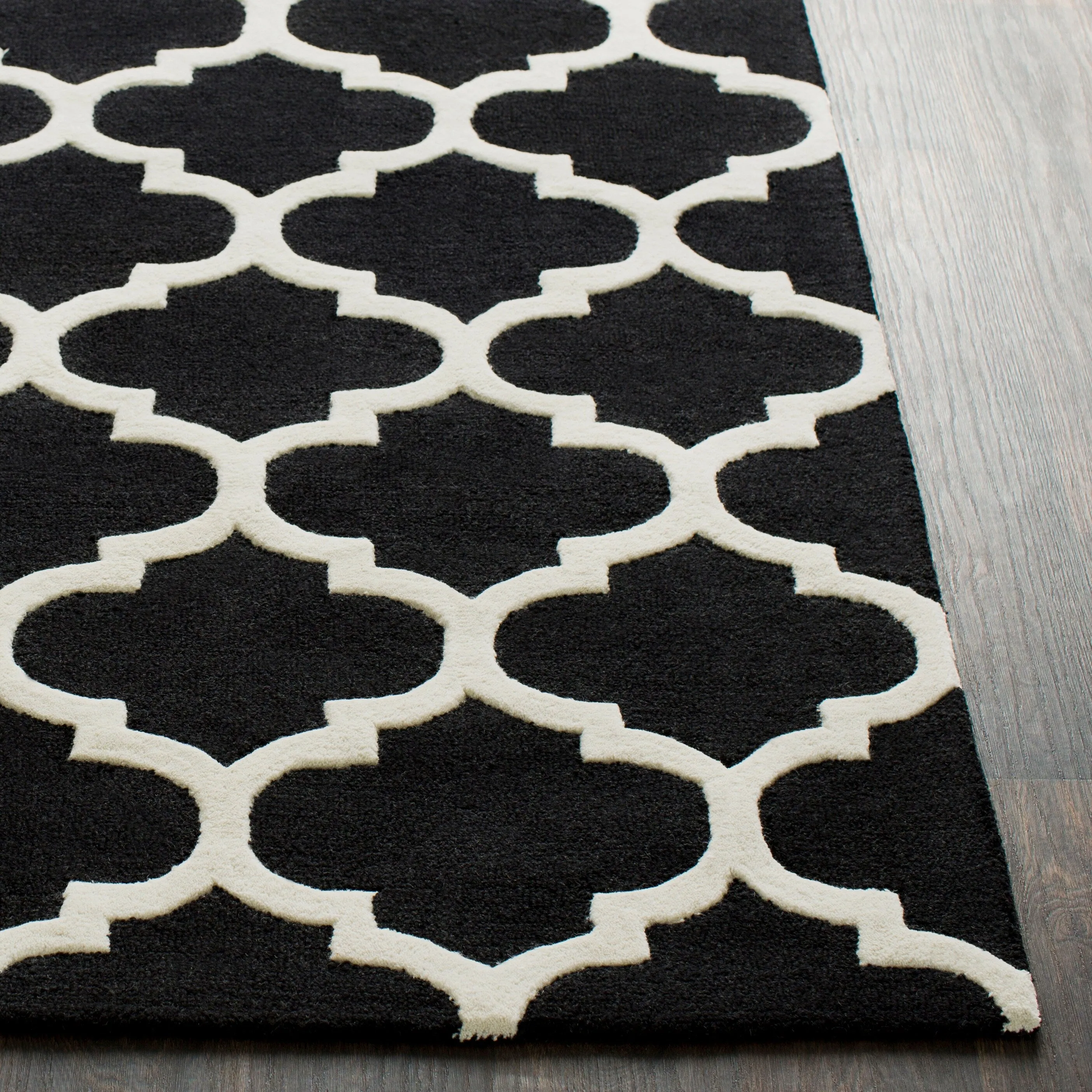Hand-Tufted Alai Moroccan Trellis Wool Rug