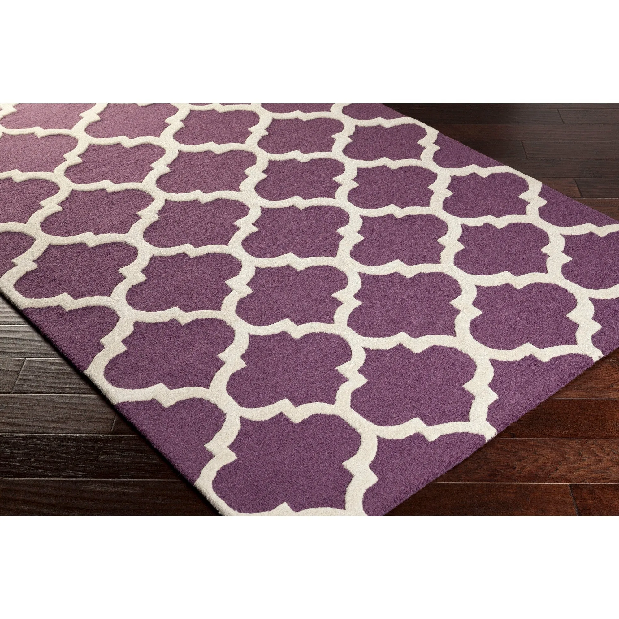 Hand-Tufted Alai Moroccan Trellis Wool Rug