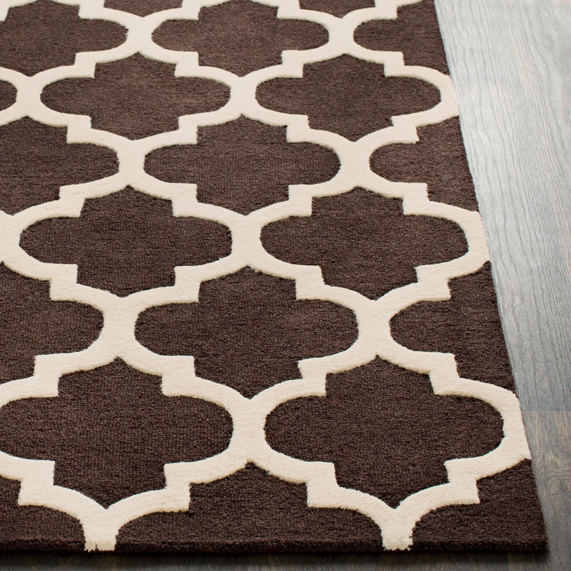 Hand-Tufted Alai Moroccan Trellis Wool Rug