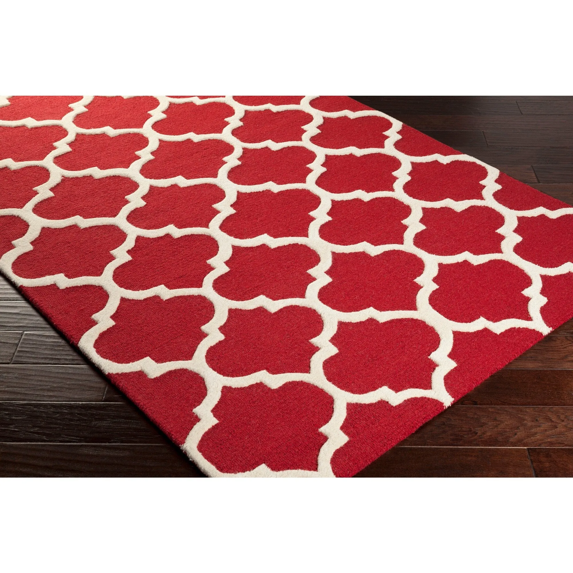 Hand-Tufted Alai Moroccan Trellis Wool Rug