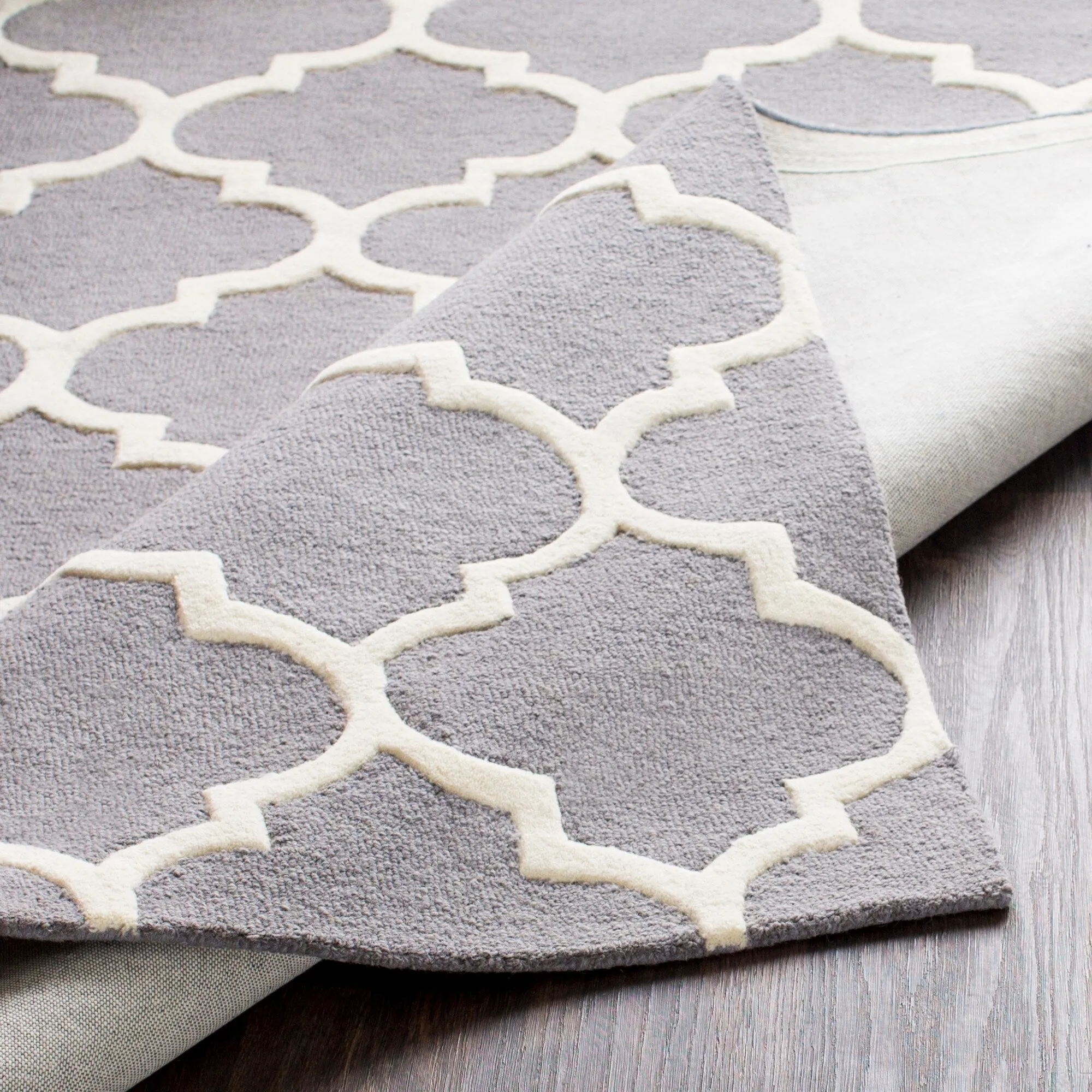 Hand-Tufted Alai Moroccan Trellis Wool Rug
