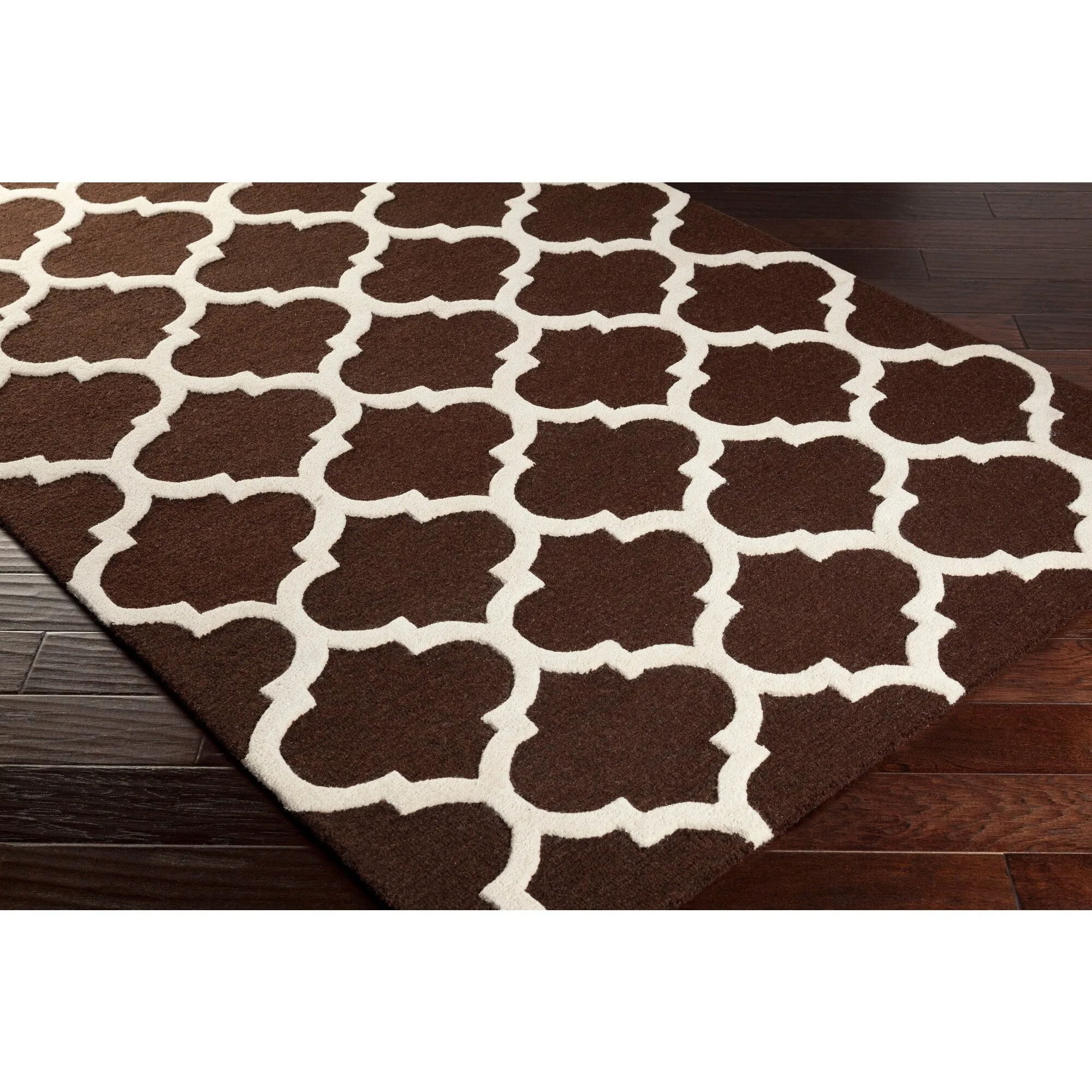 Hand-Tufted Alai Moroccan Trellis Wool Rug
