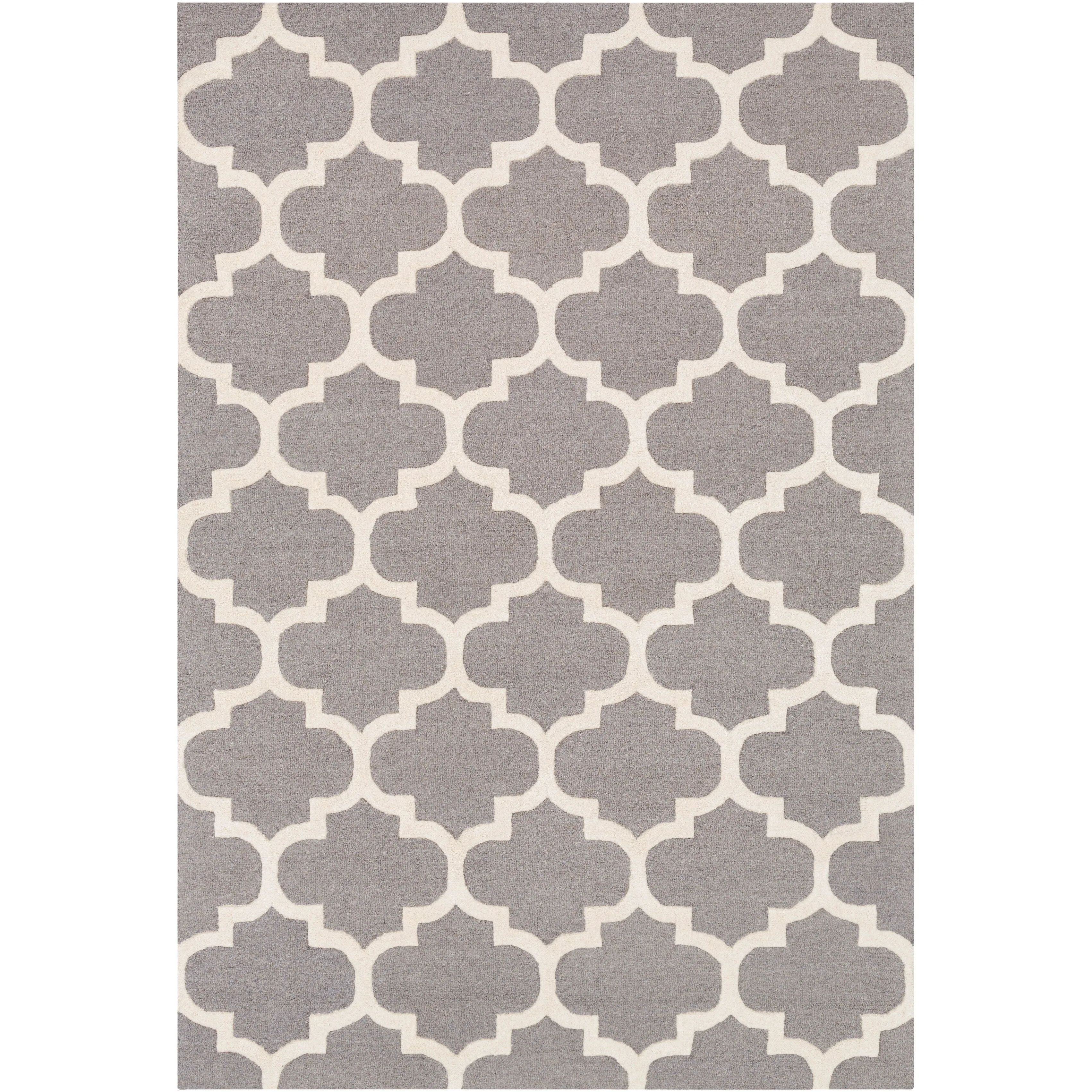 Hand-Tufted Alai Moroccan Trellis Wool Rug