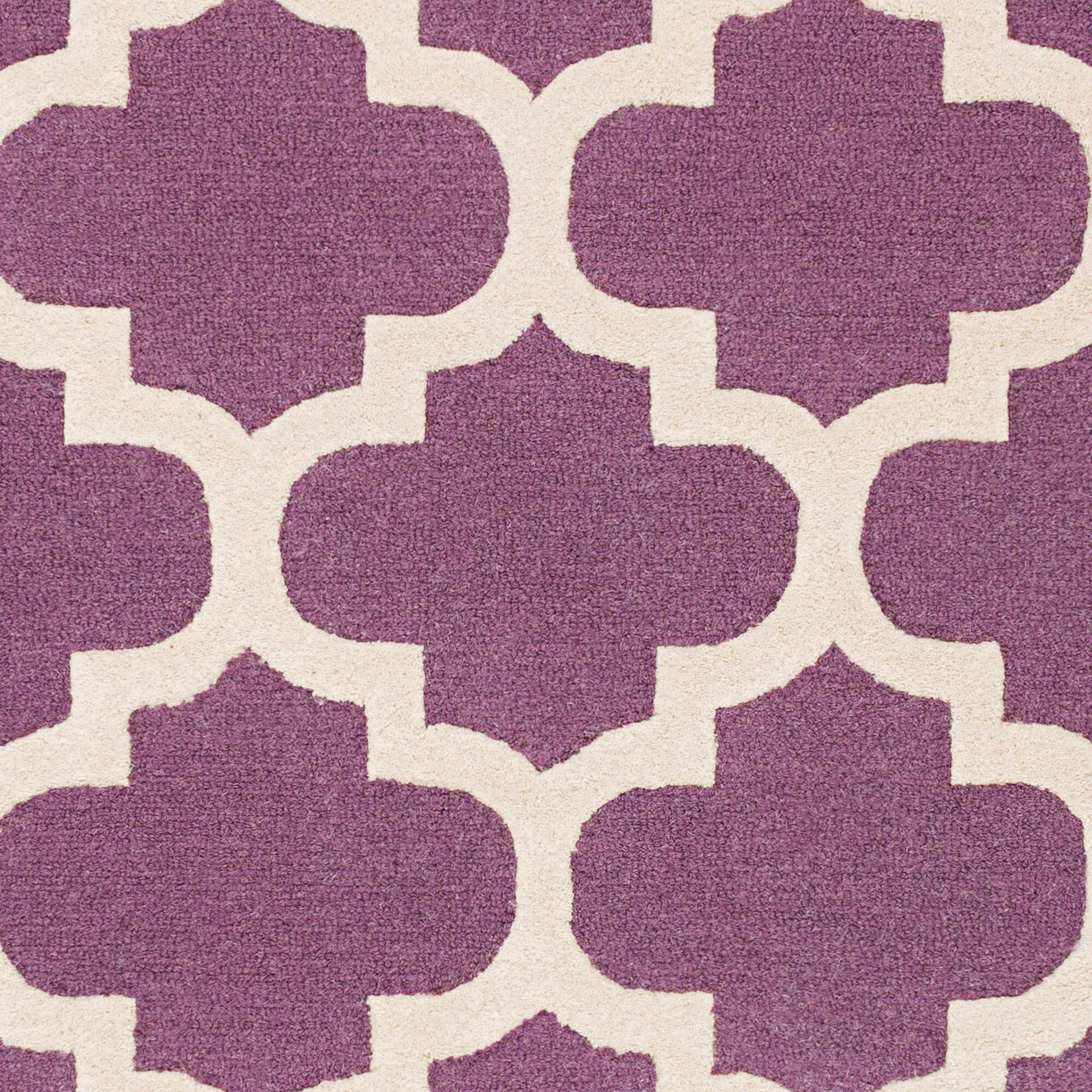 Hand-Tufted Alai Moroccan Trellis Wool Rug
