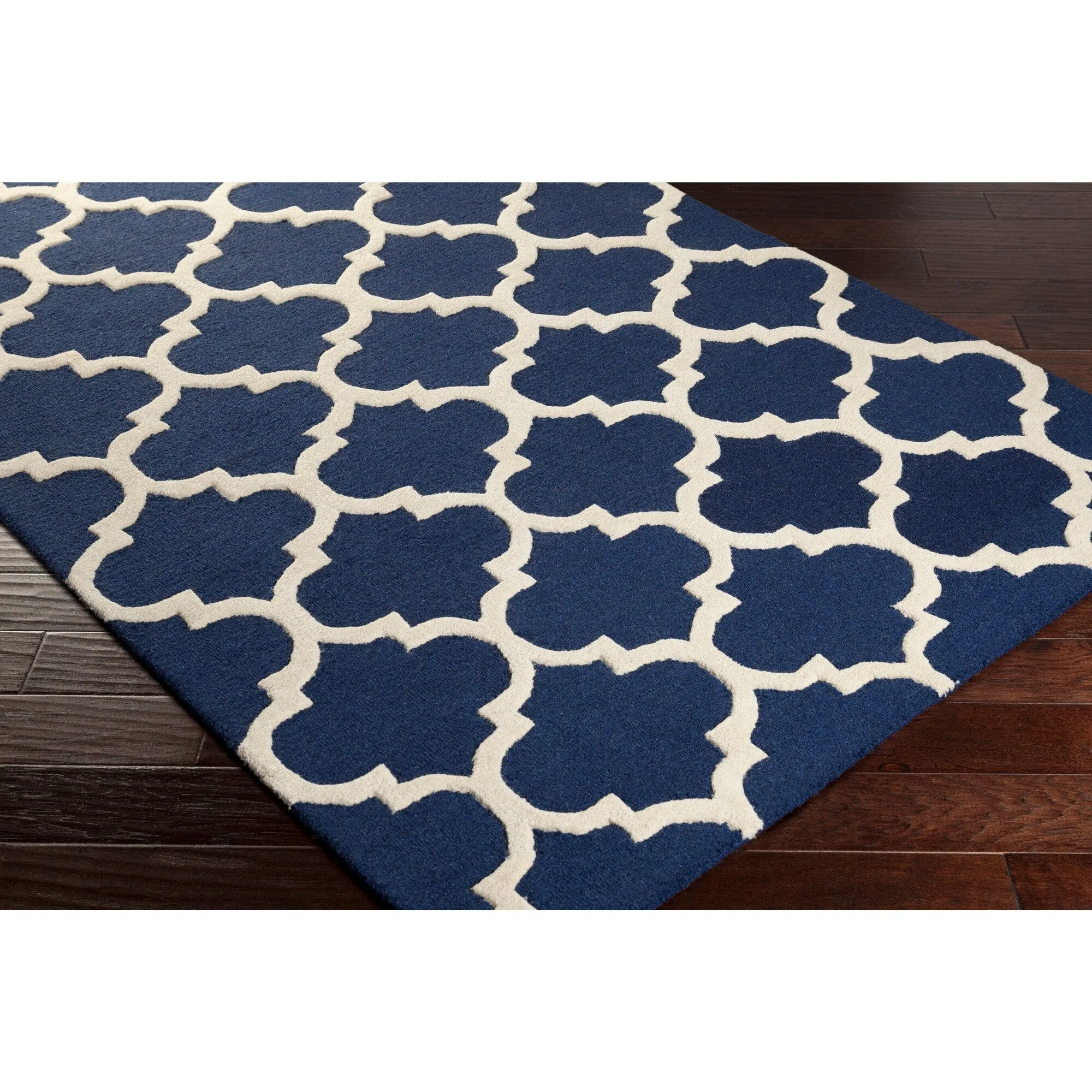Hand-Tufted Alai Moroccan Trellis Wool Rug
